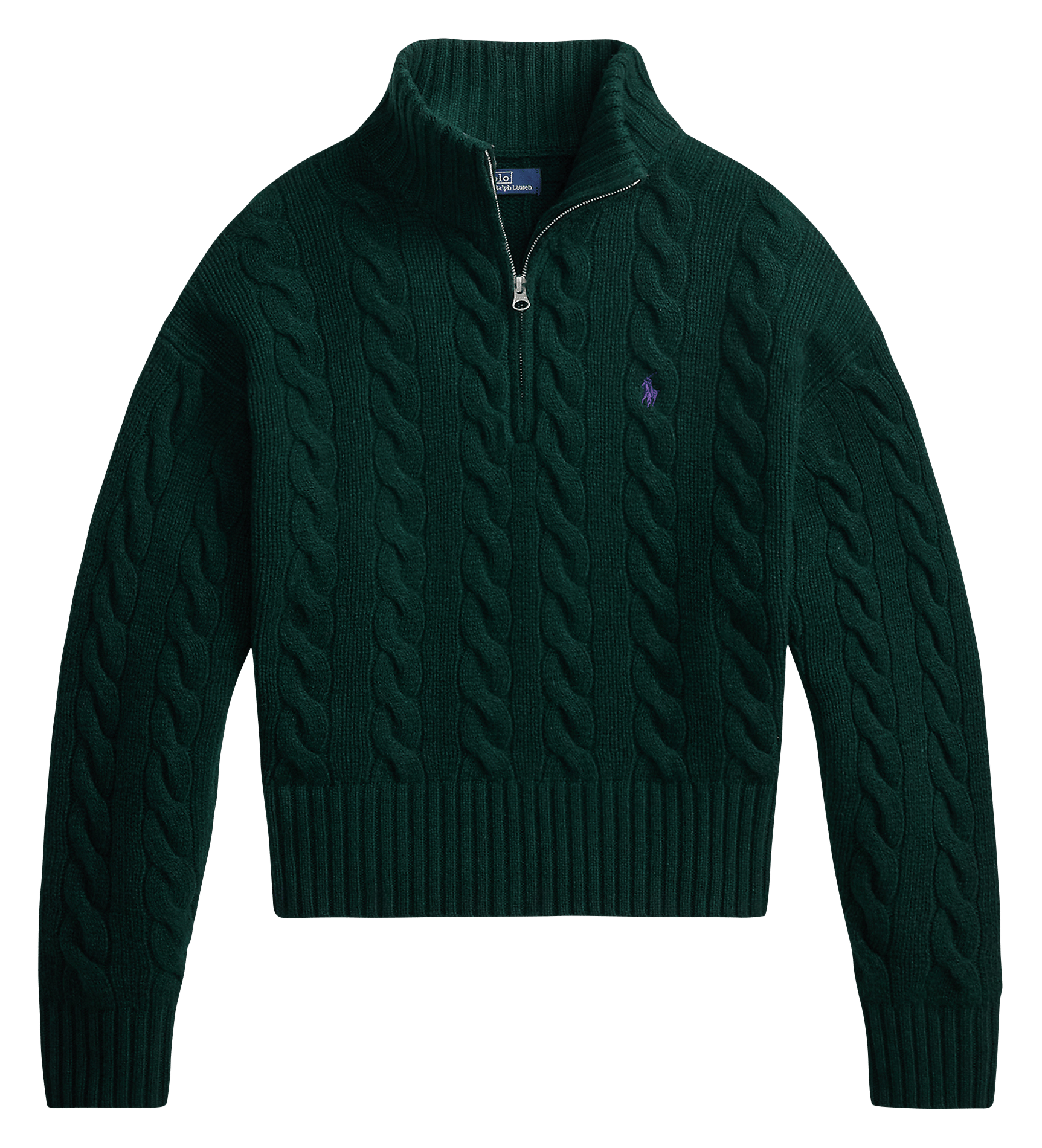 Rollkragenpullover aus Wolle und Kaschmir POLO RALPH LAUREN Grun