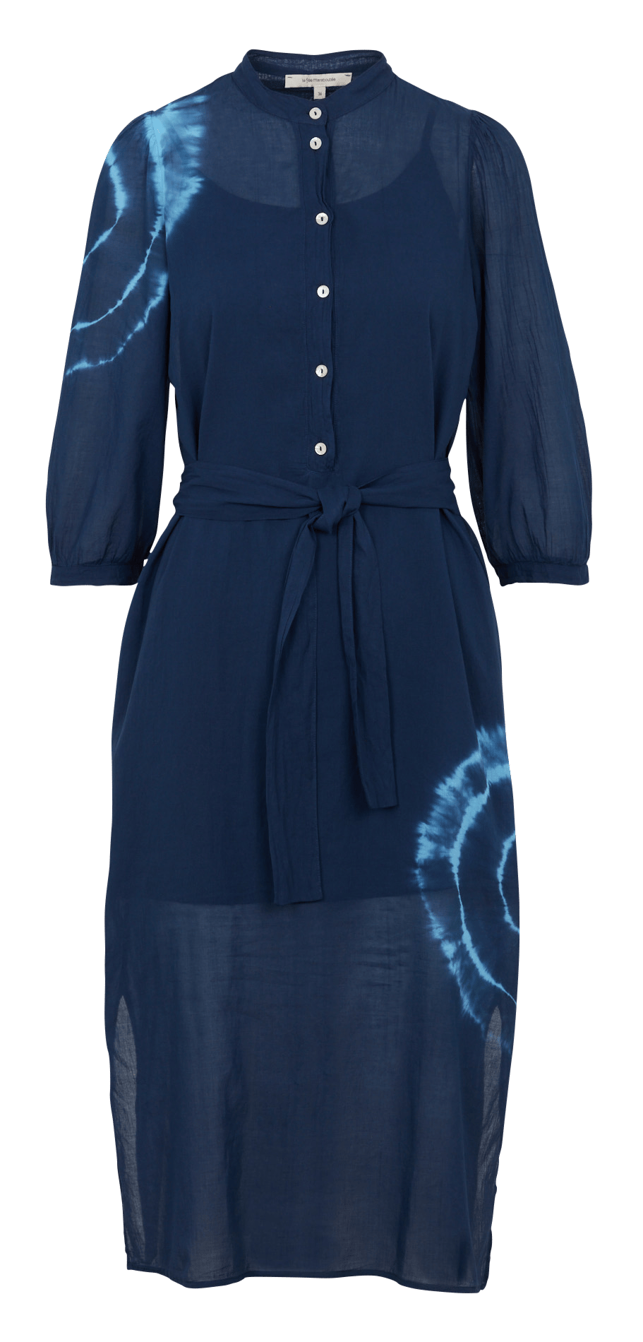 Robe midi tie and dye LA FEE MARABOUTEE Bleu