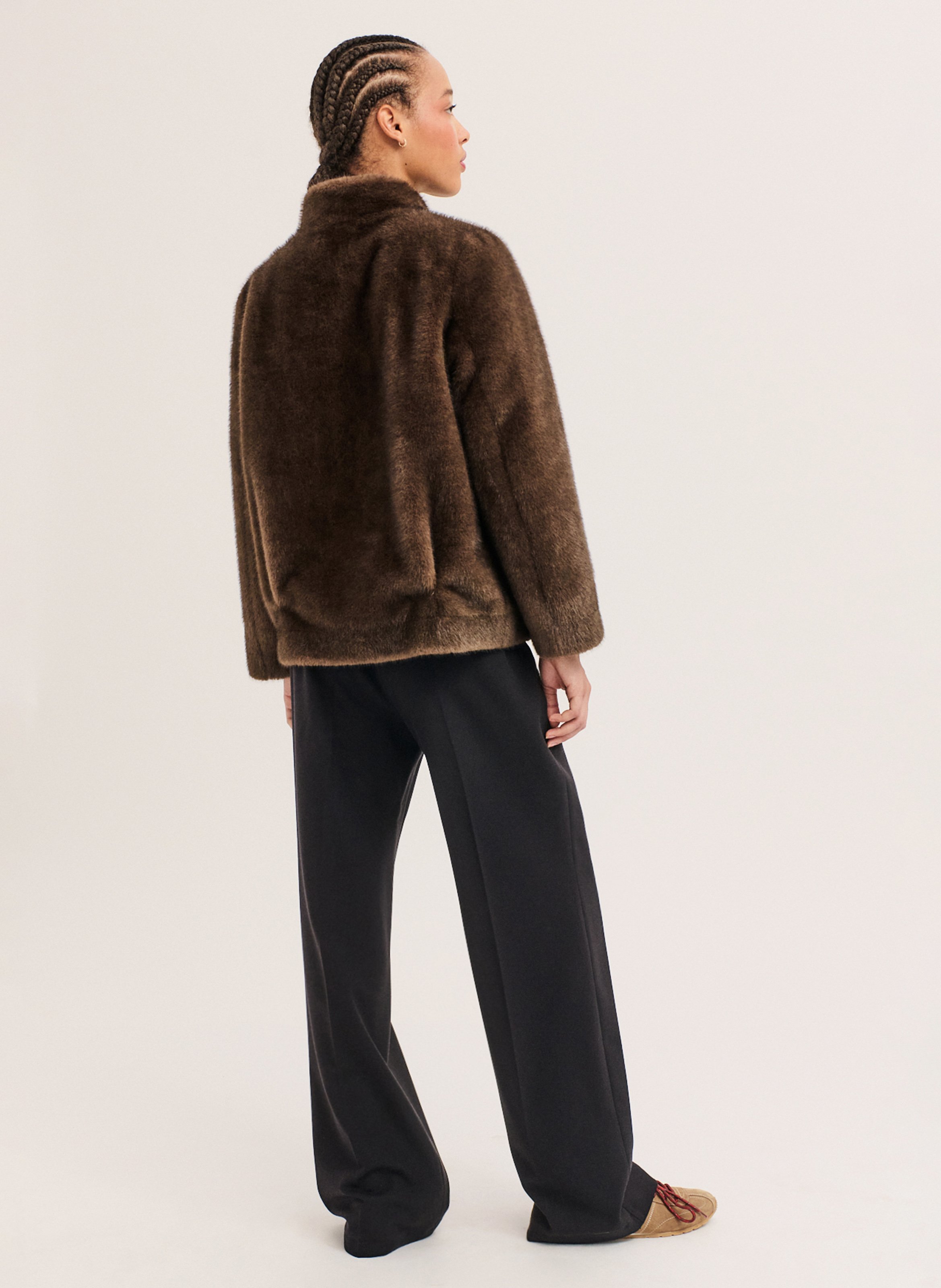 Manteau oversize col montant | Marron PABLO Femme