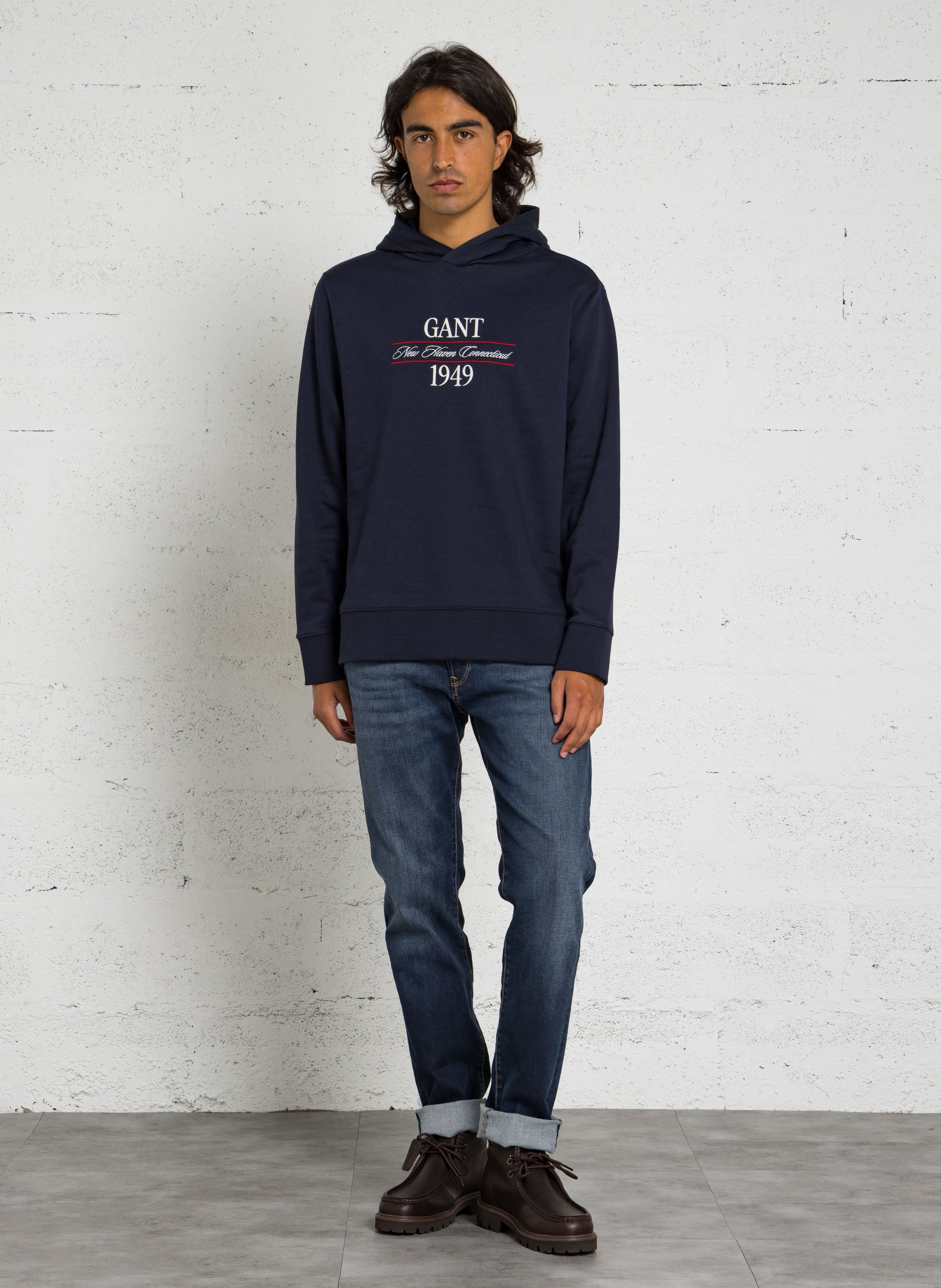 Sweatshirt aus Baumwoll-Mix GANT Blau