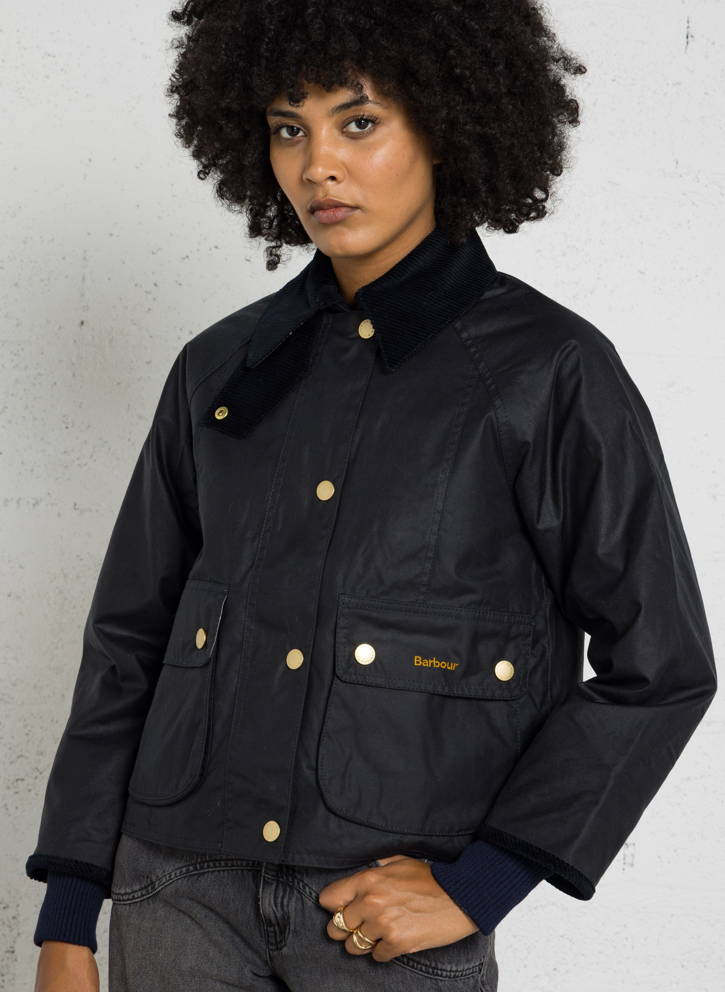 Veste ample col classique en coton BARBOUR