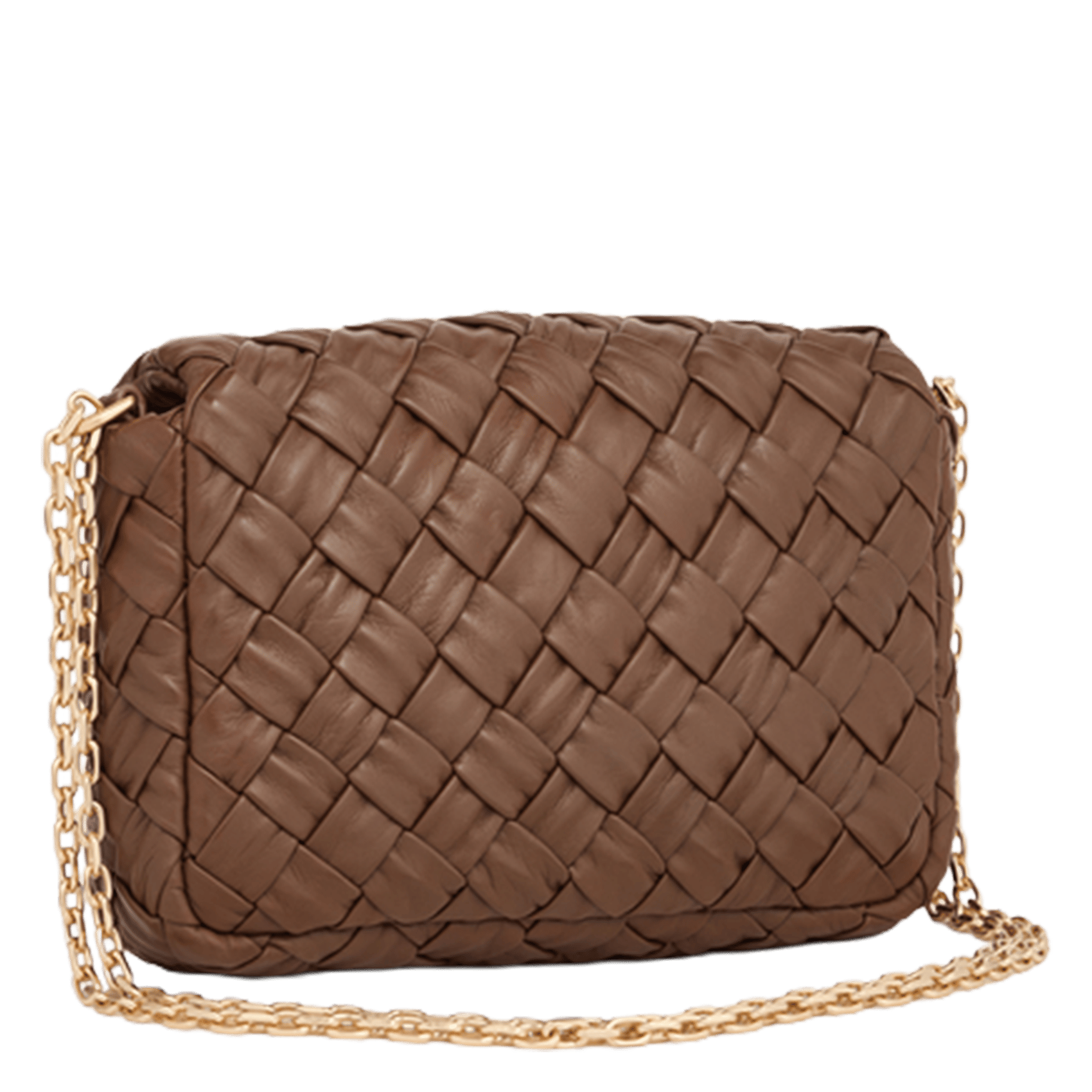 Woven leather shoulder bag | Brown VANESSA BRUNO Women