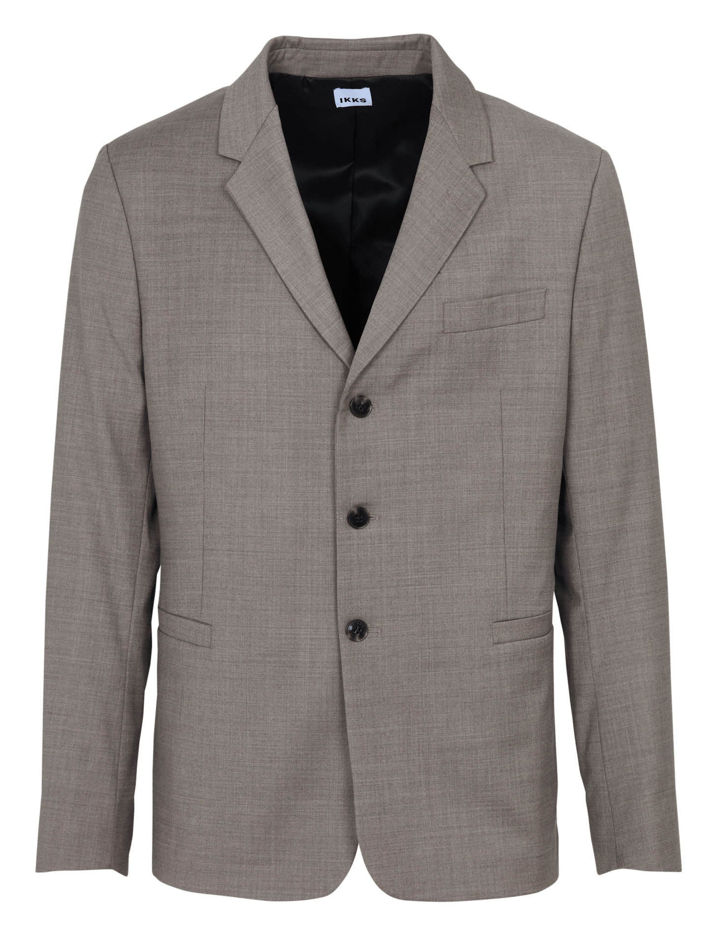 Veste de tailleur droite en laine mélangée IKKS Gris