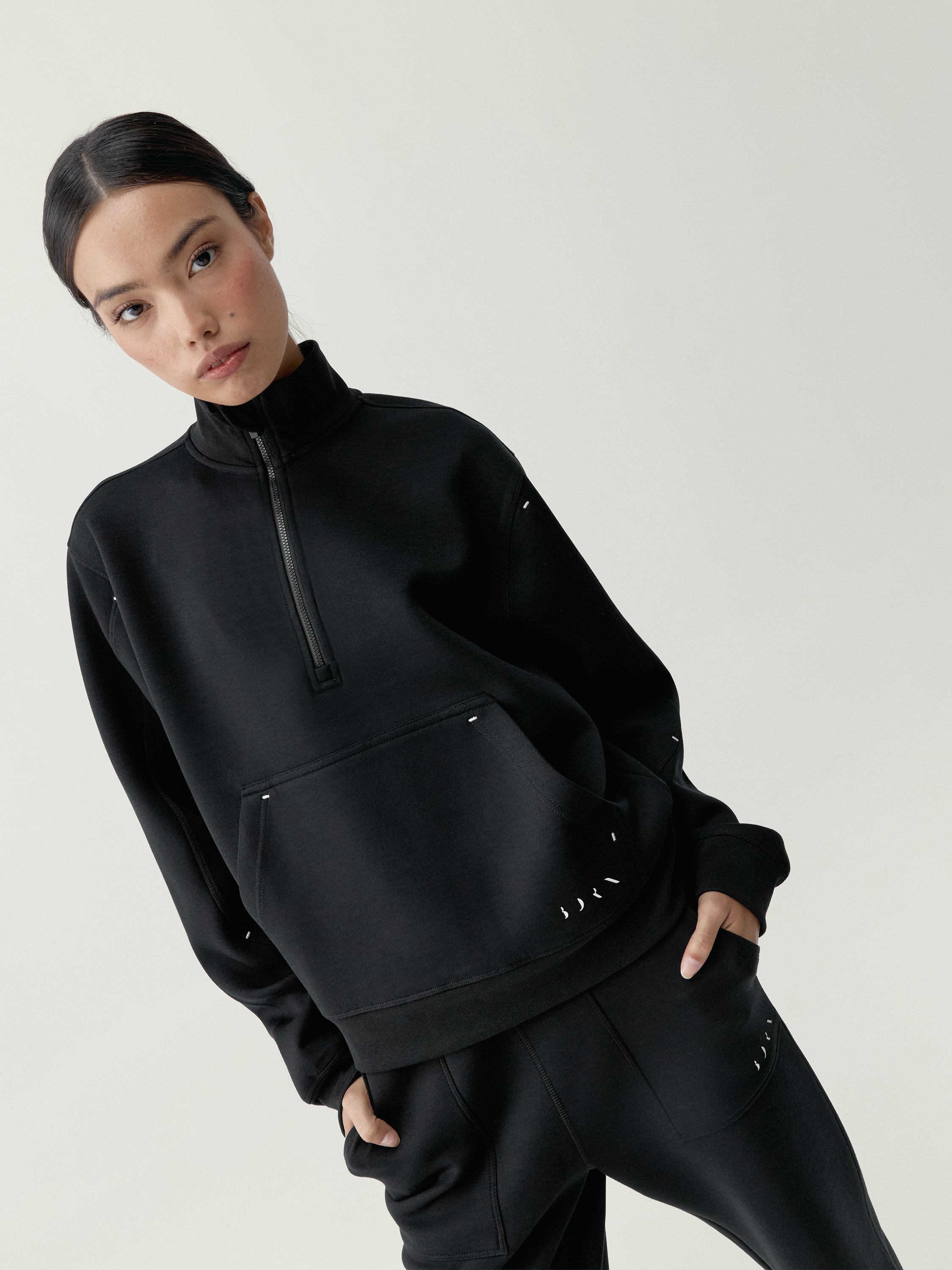 Women's BLOOM half-zip quick-drying sports sweatshirt BORN