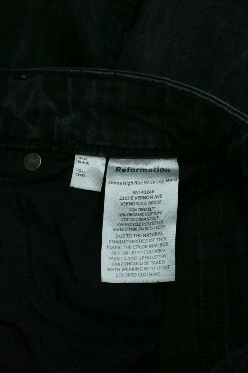 Straight jeans REFORMATION - Seconde Main Black