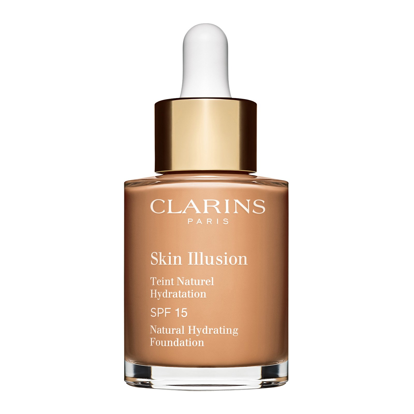 Skin Illusion SPF 15 - Fond de Teint Naturel Hydratation CLARINS 108.5 - cashew