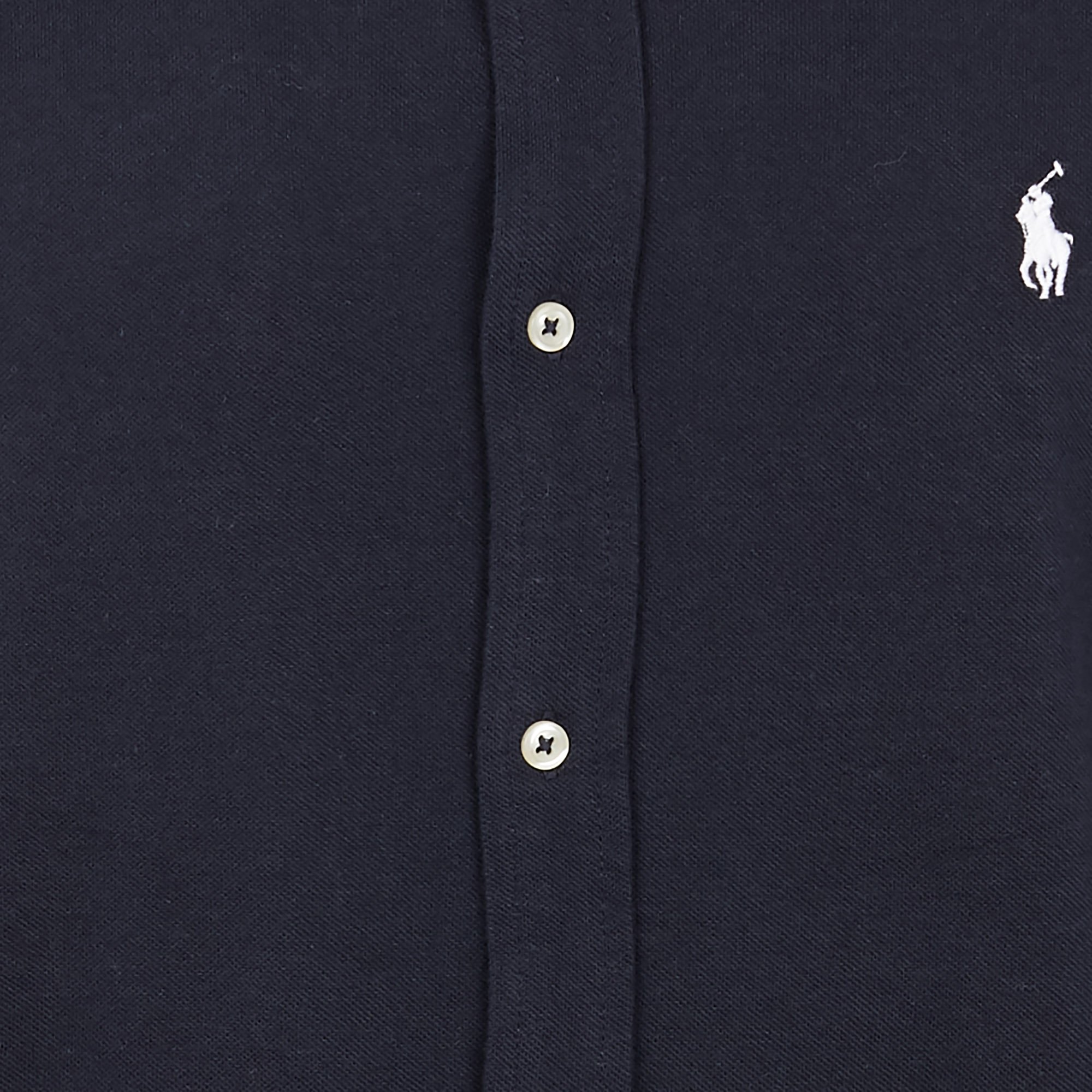 Chemise col américain regular-fit en piqué de coton POLO RALPH LAUREN Bleu