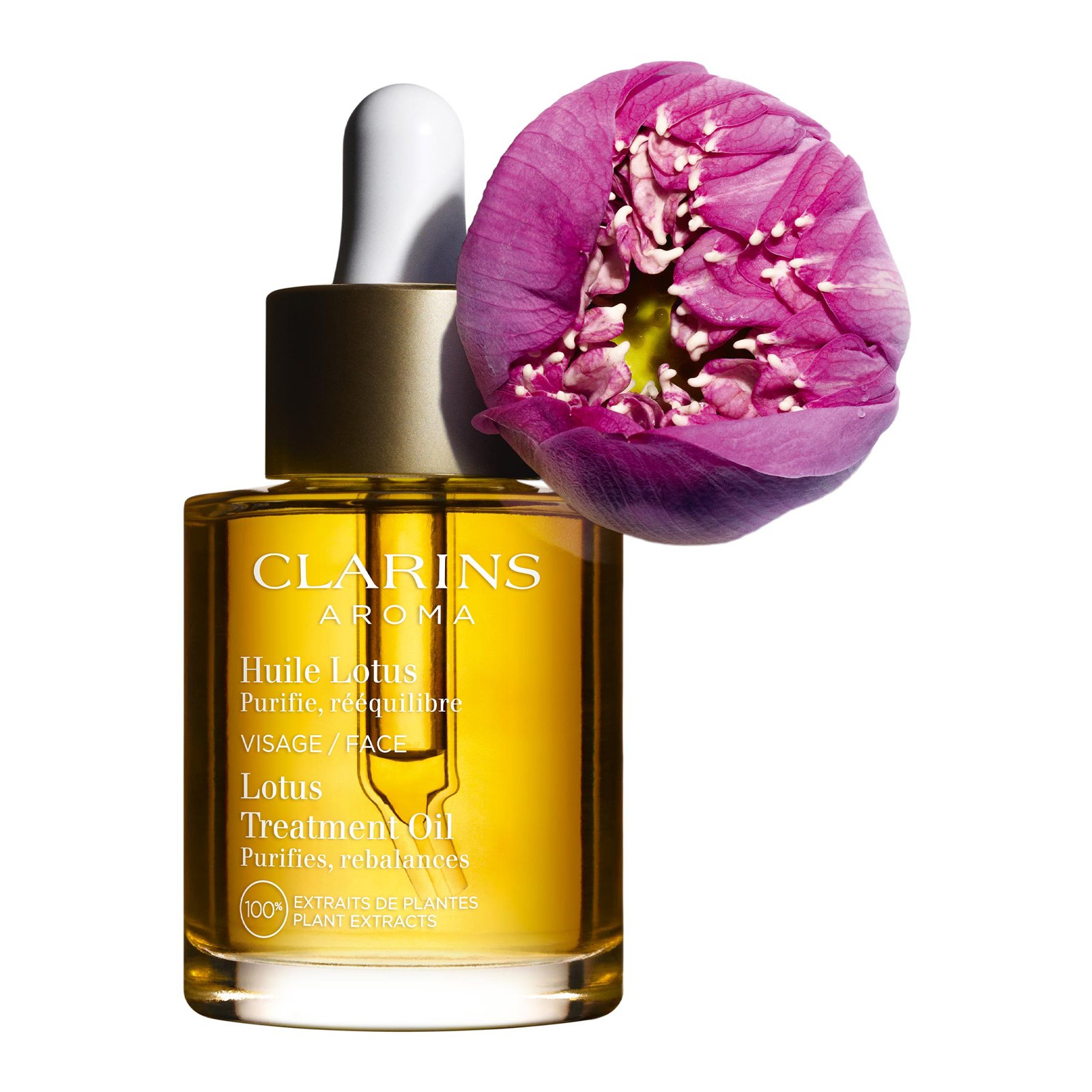 Lotus Treatment Oil - Evenwicht herstellend - 100% plantenextracten CLARINS No color