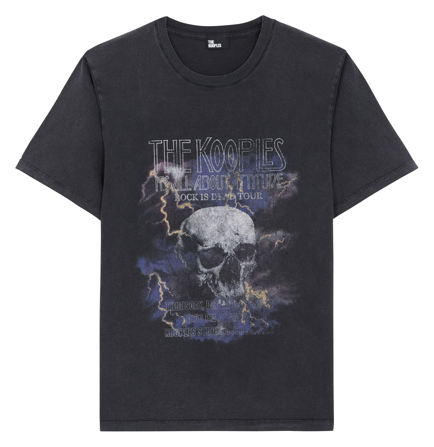 Ruimvallend, katoenen T-shirt met verwassen effect THE KOOPLES Blauw