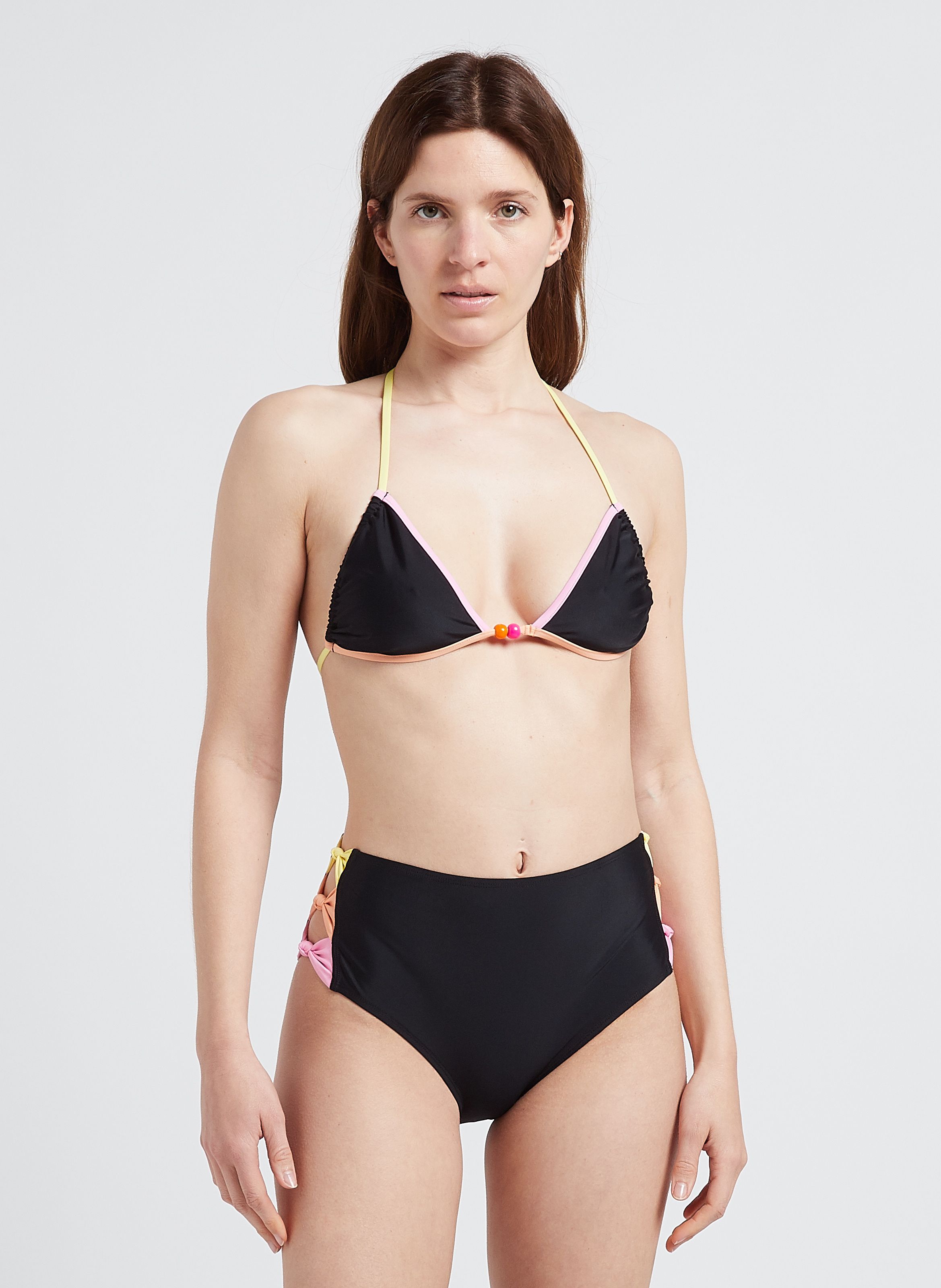 Hoog Bikinibroekje Black Albertine - Dames - 23B-MONICA-BOT-C1-BLACK-BLACK  | Place des Tendances - Nederland