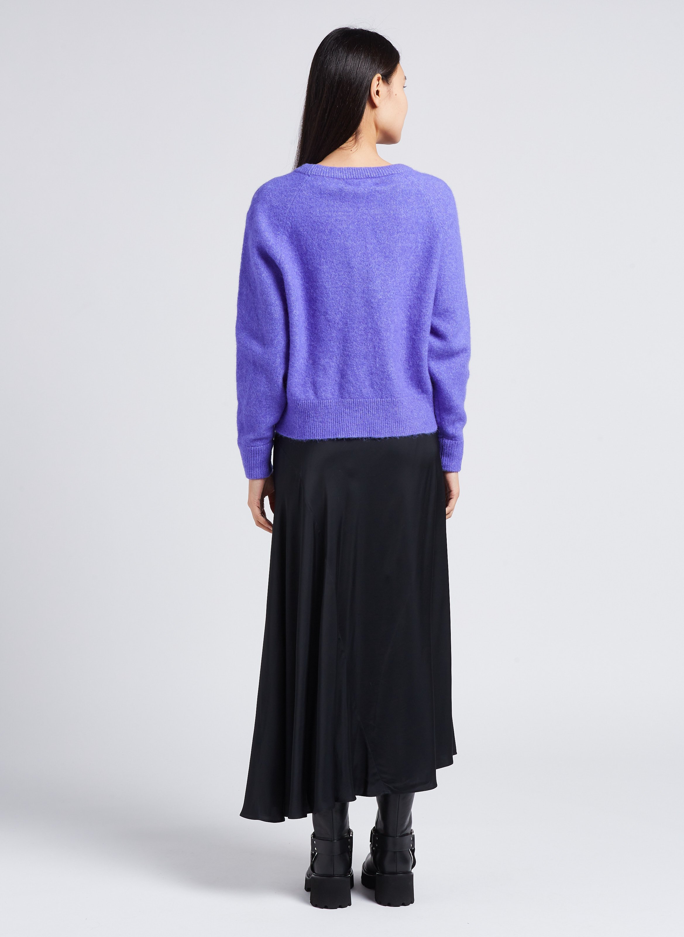 Jupe midi portefeuille SAMSOE SAMSOE Noir