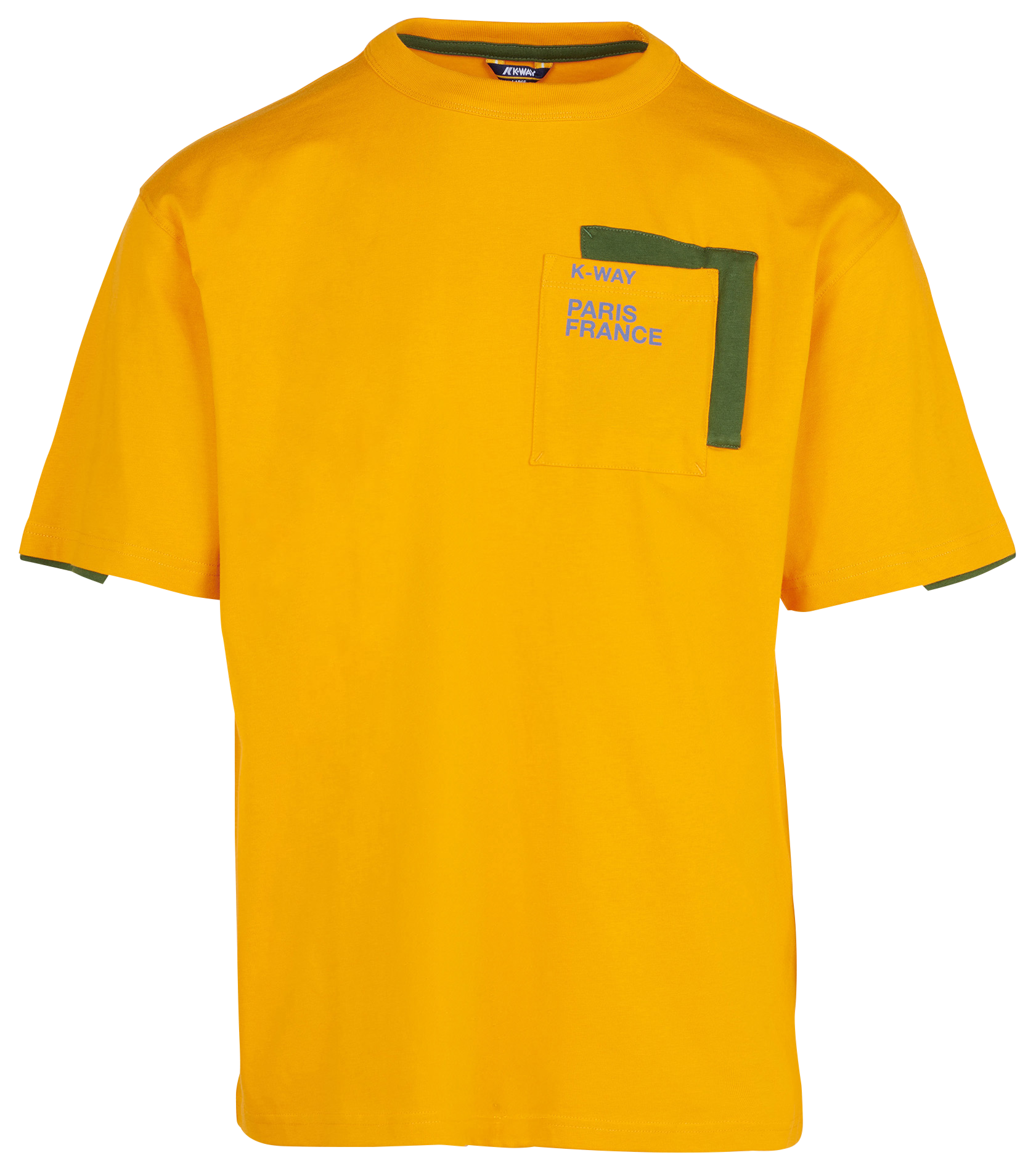 Tee-shirt col rond en coton K-WAY Orange