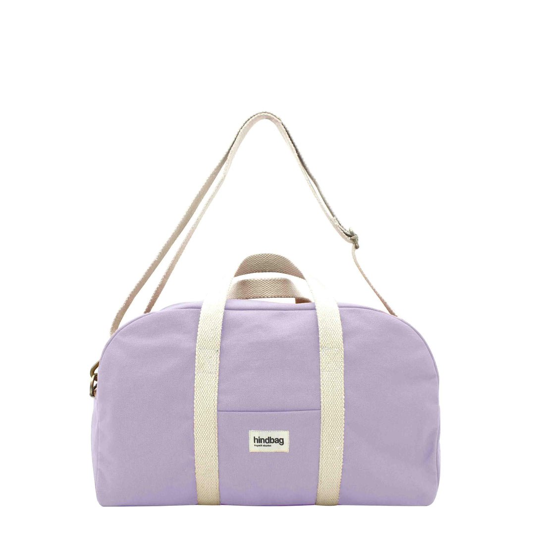 Cotton weekend bag CHARLIE Lilas