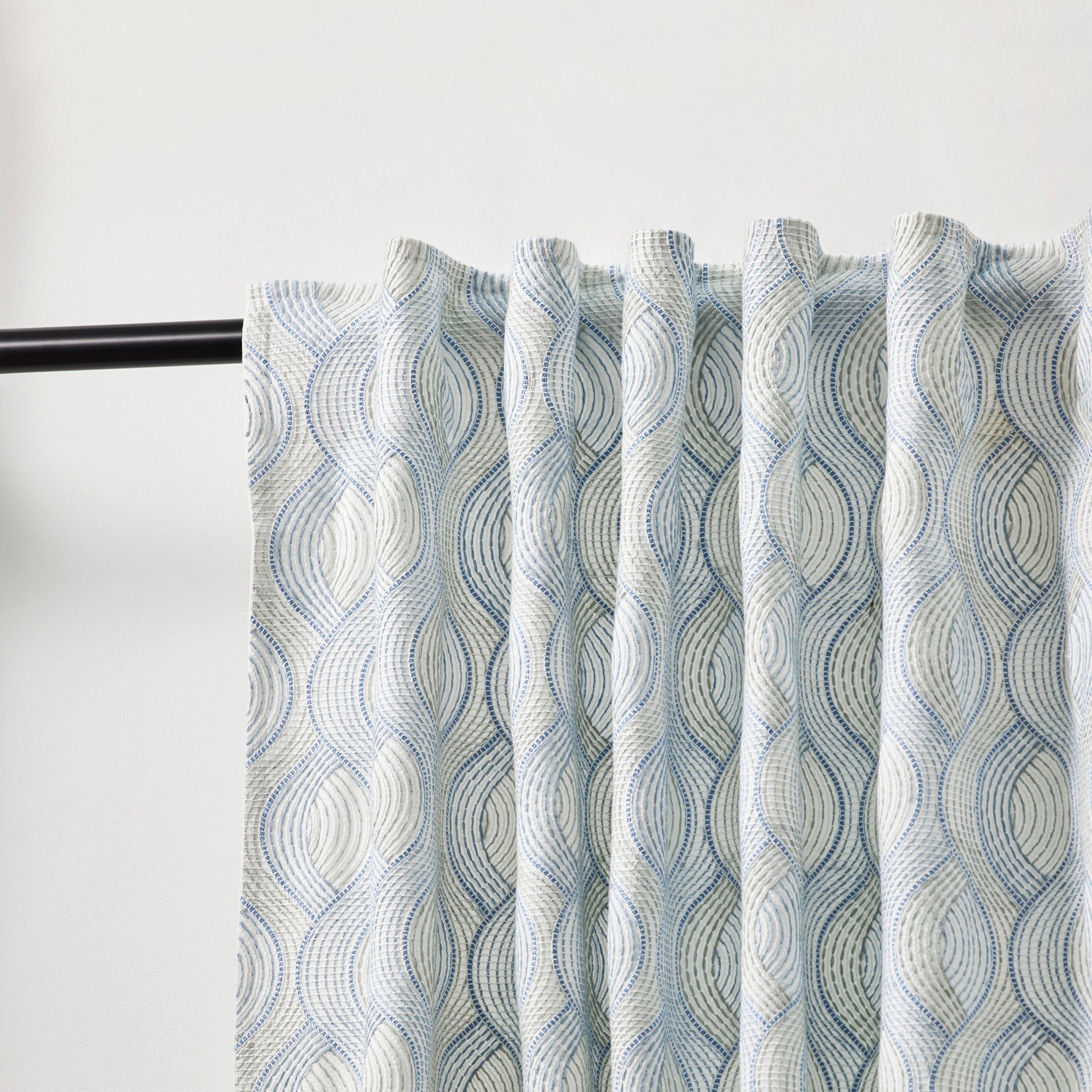 Curtain with loops MADURA Blue