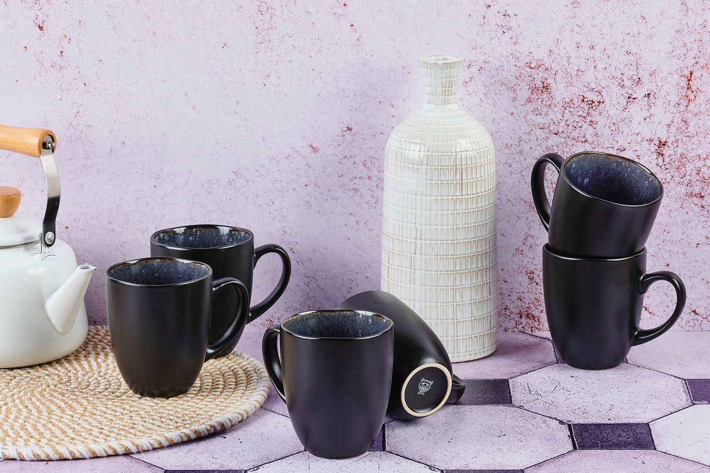 Iris Mug 40cl - Set of 6 - Midnight Blue BJORN Blue