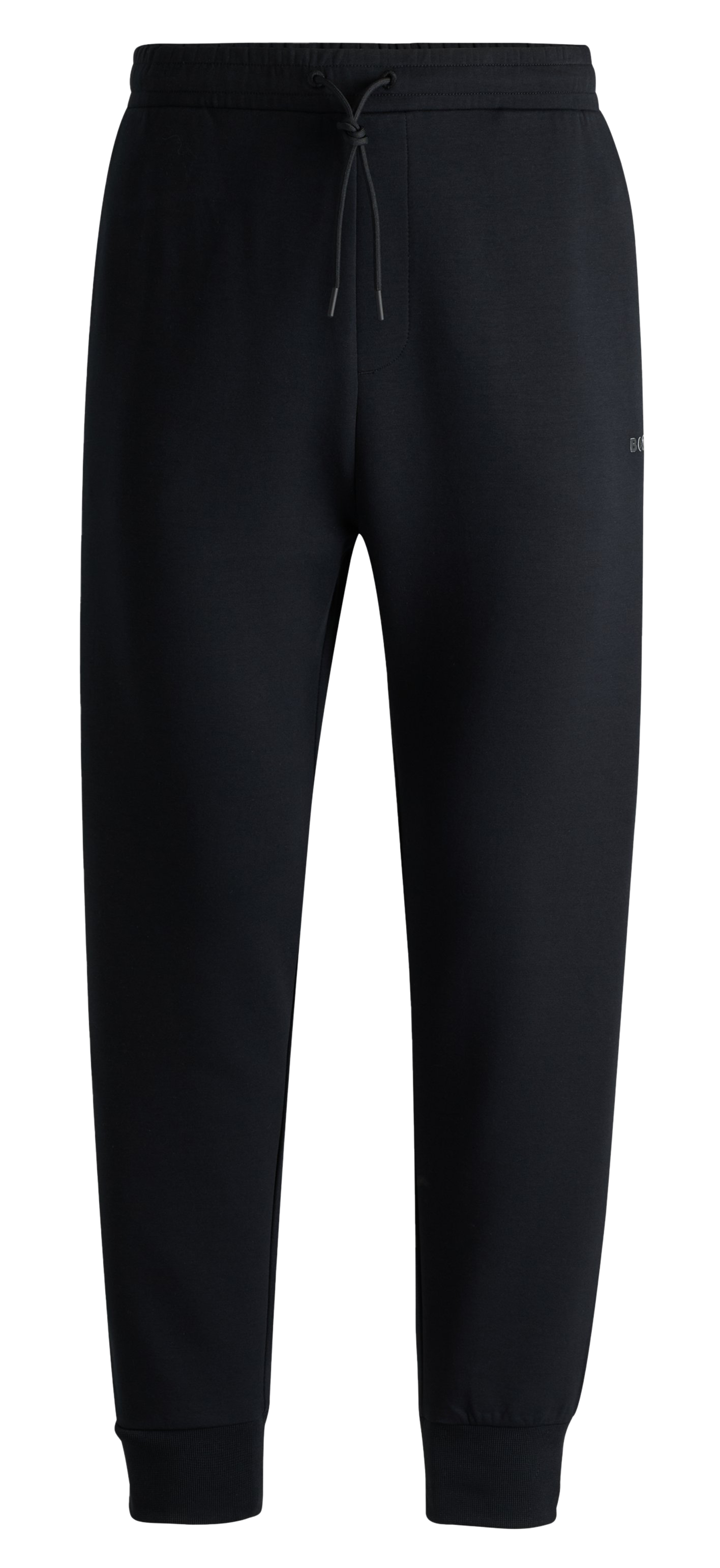 Printed cotton sweatpants Black