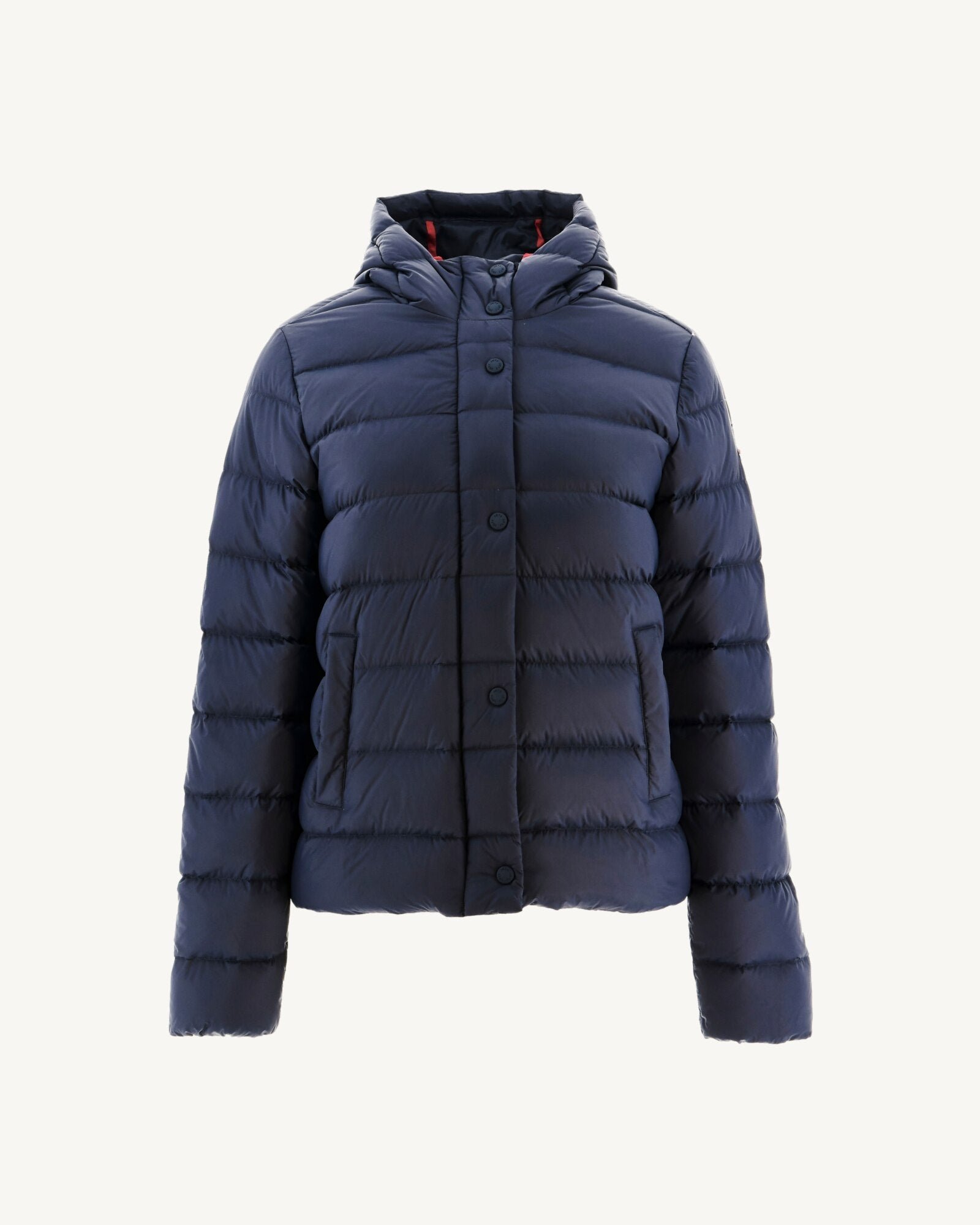 Straight hooded puffer jacket Jane JOTT Blue