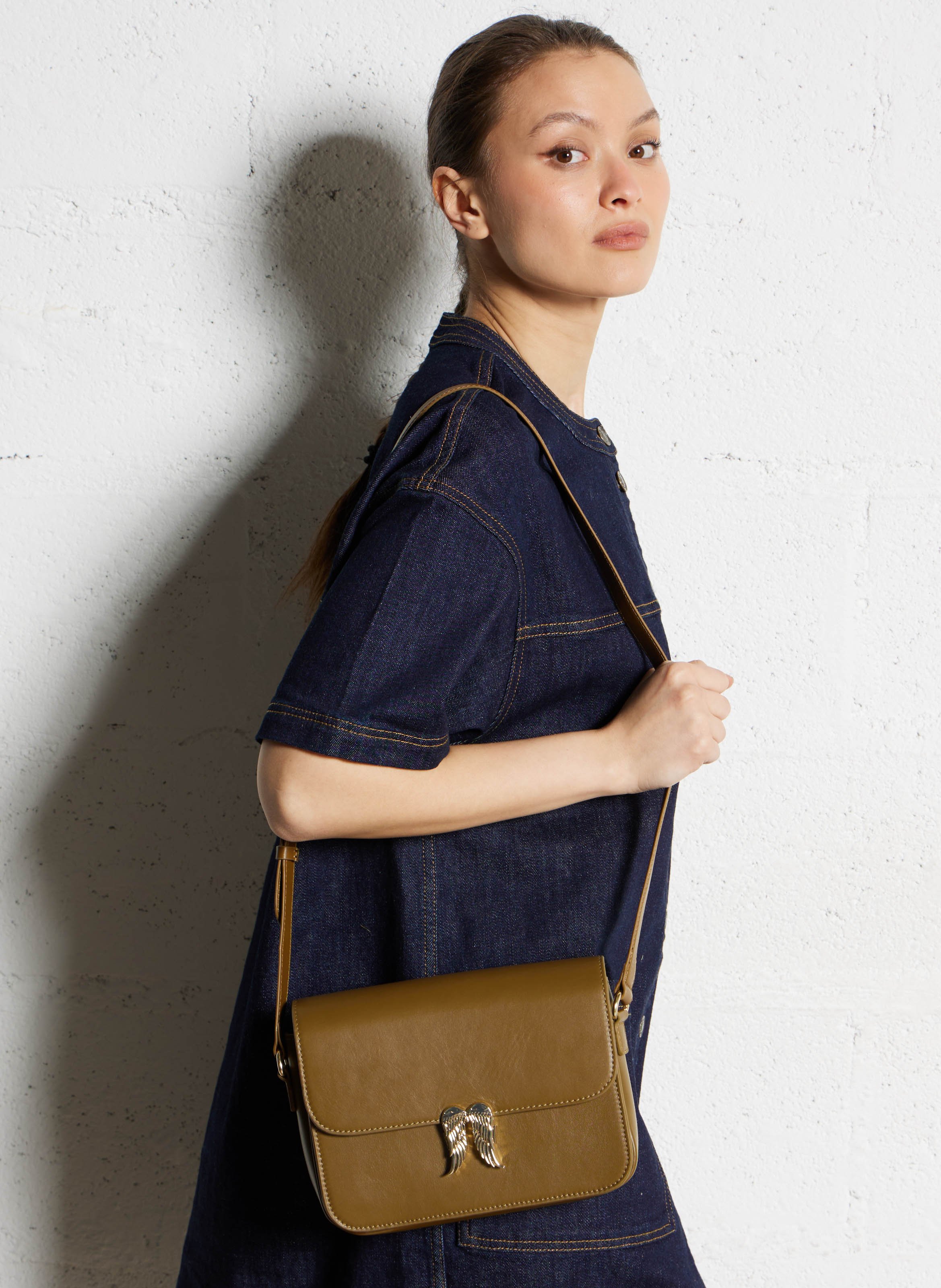 Sac bandoulière en cuir BERENICE Vert