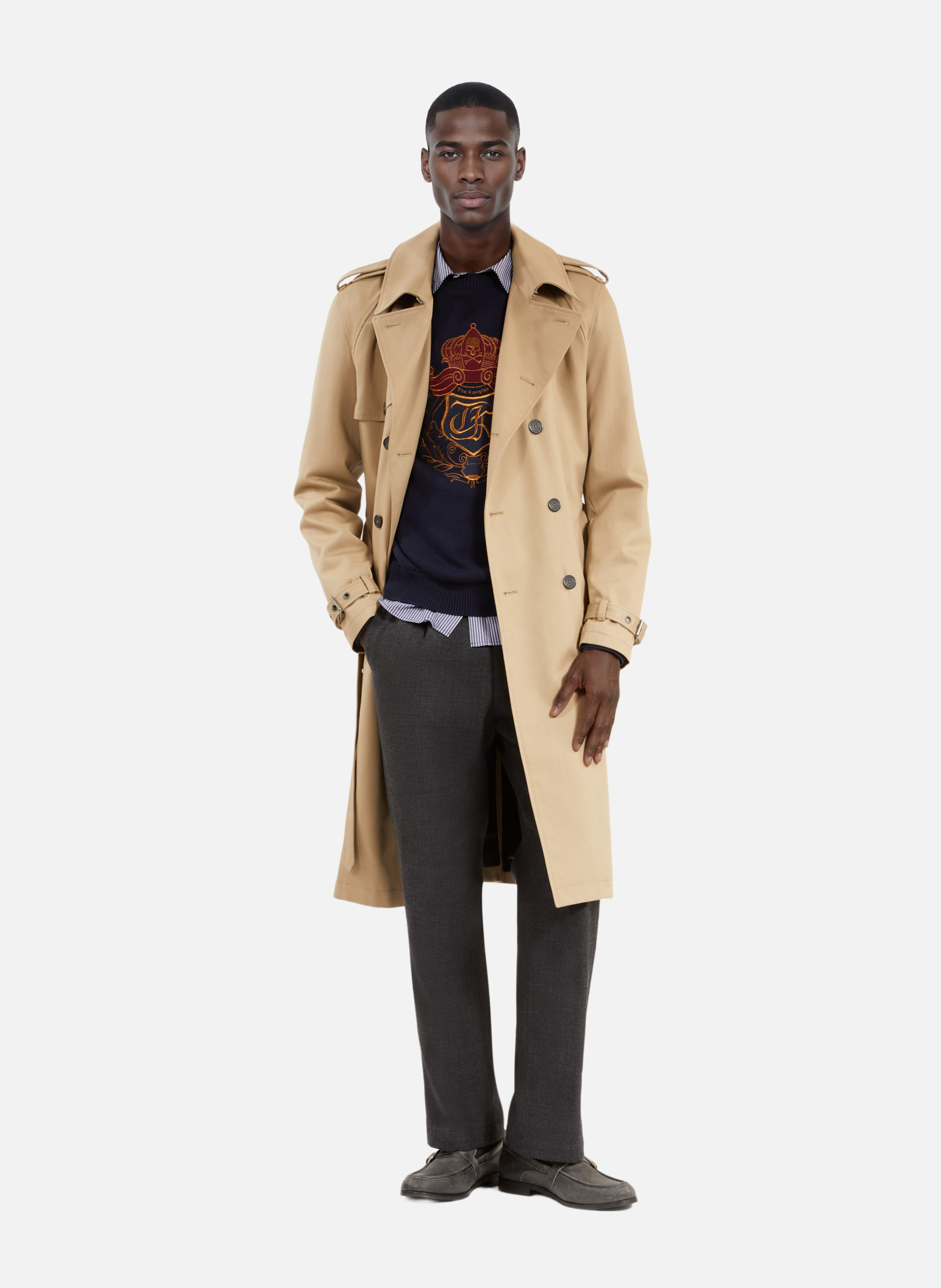 Dorry long trench coat THE KOOPLES Beige