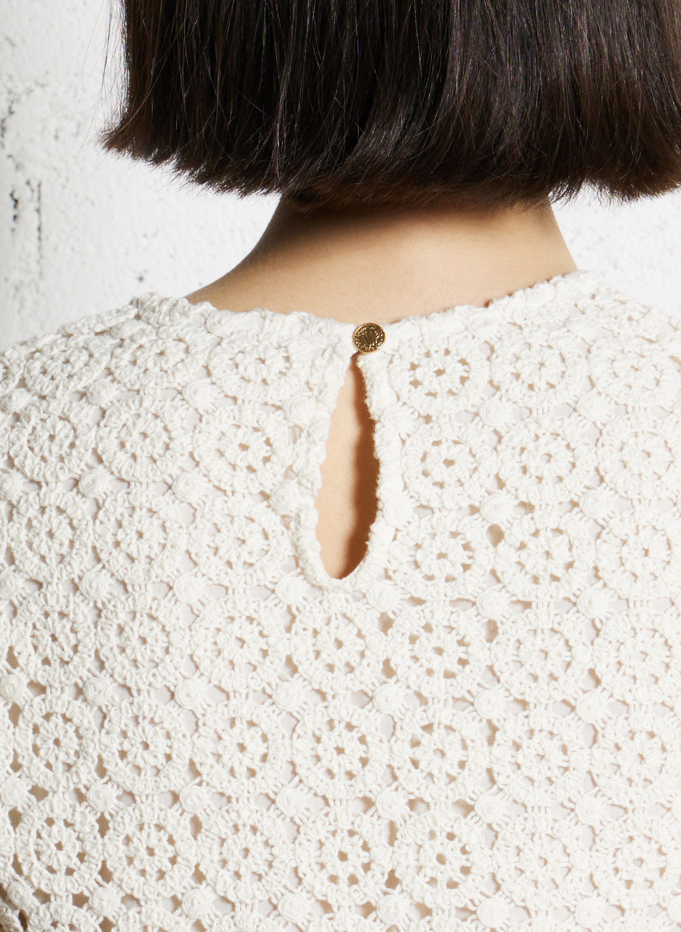 Cotton straight top I CODE White