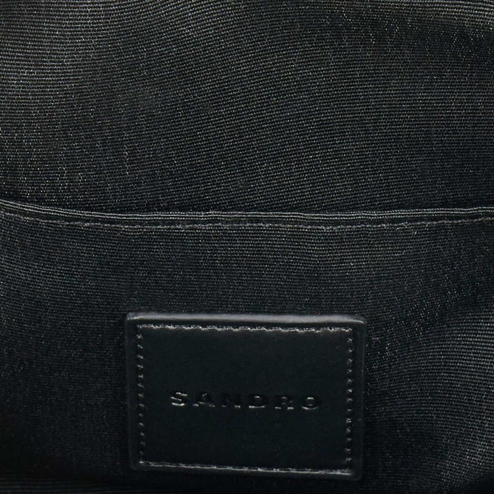 Leren crossbodytas  SANDRO Grijs