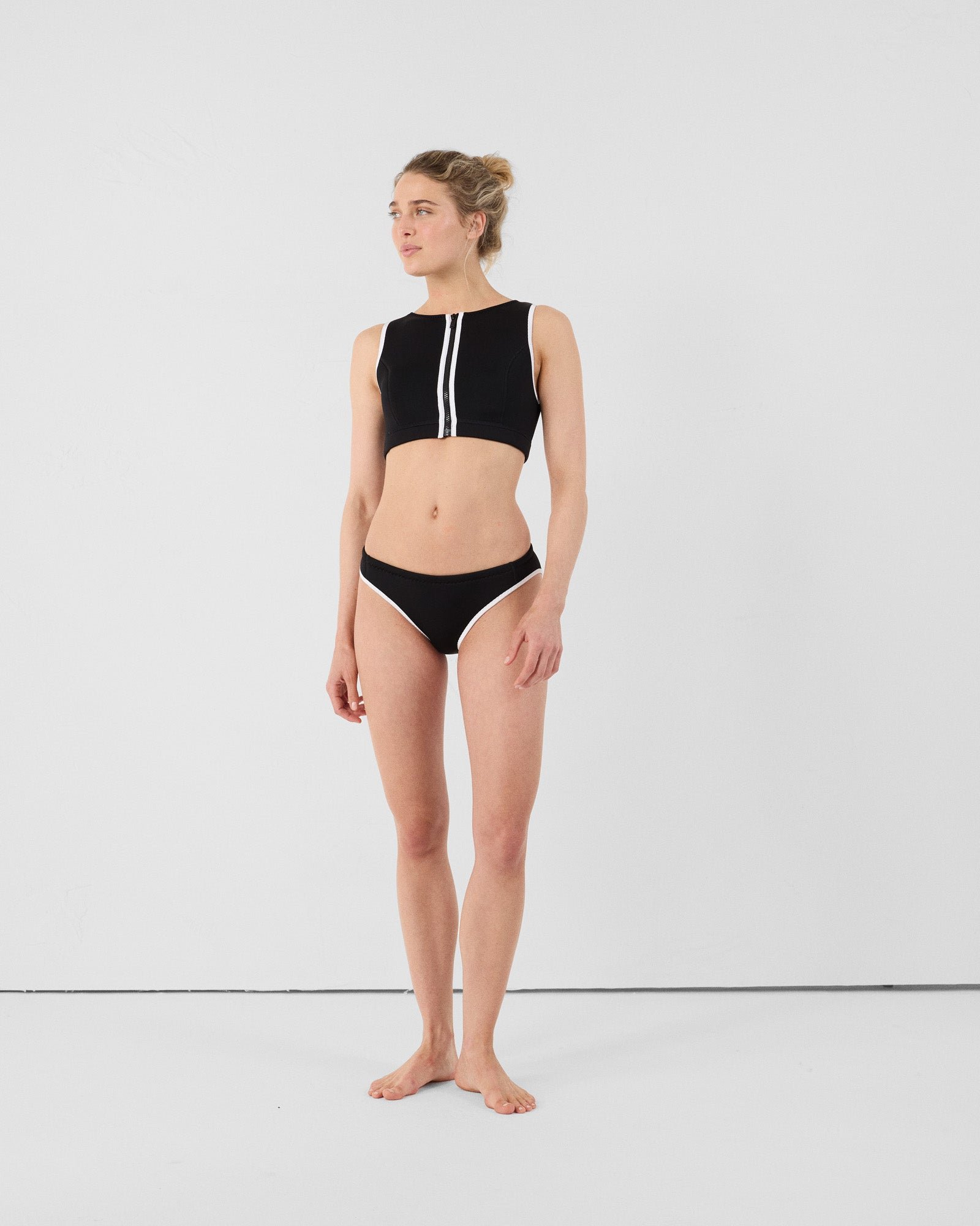 Neoprene swimwear top - Jisoo top JOTT Black