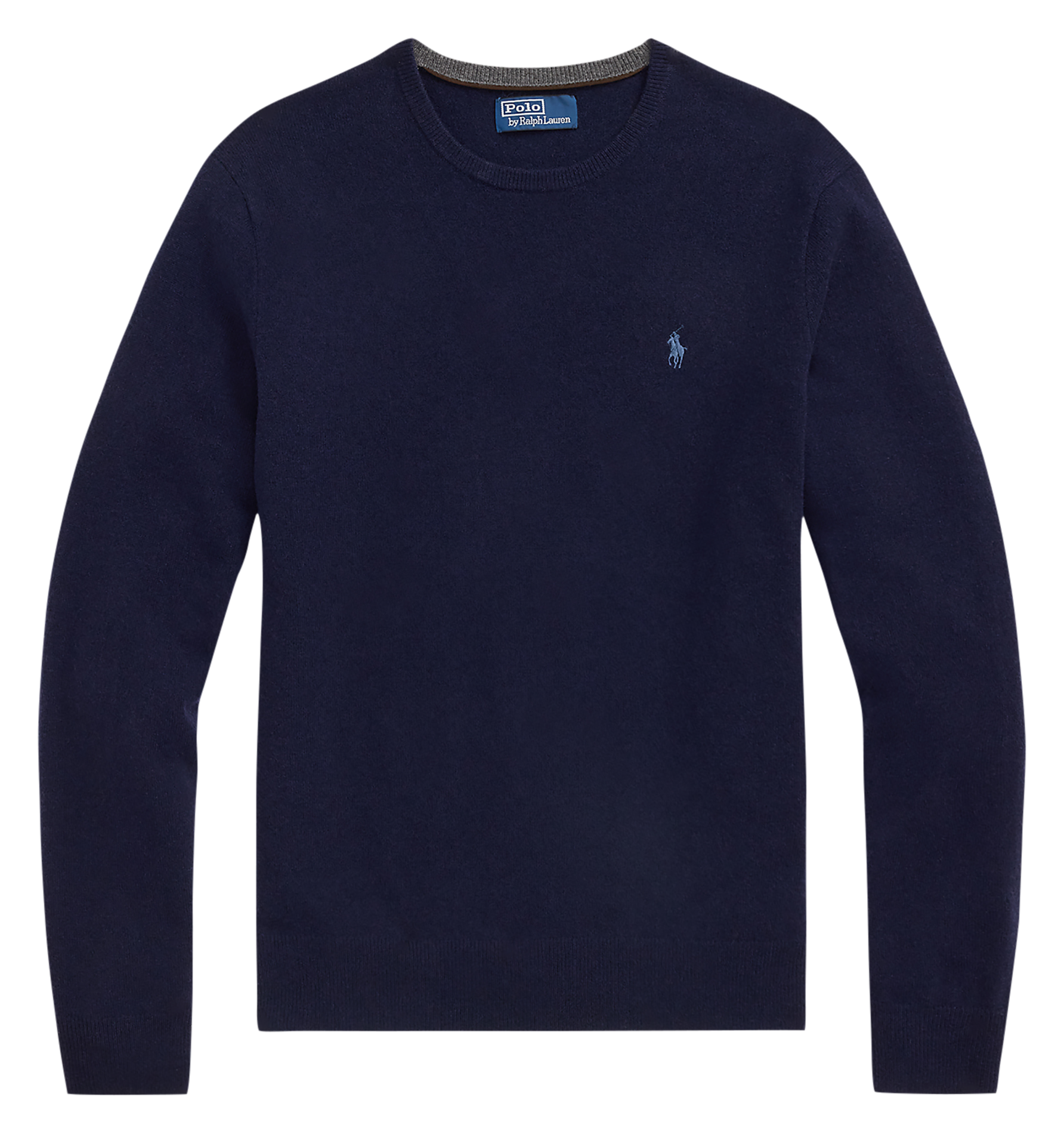 Pull col rond en laine POLO RALPH LAUREN Bleu
