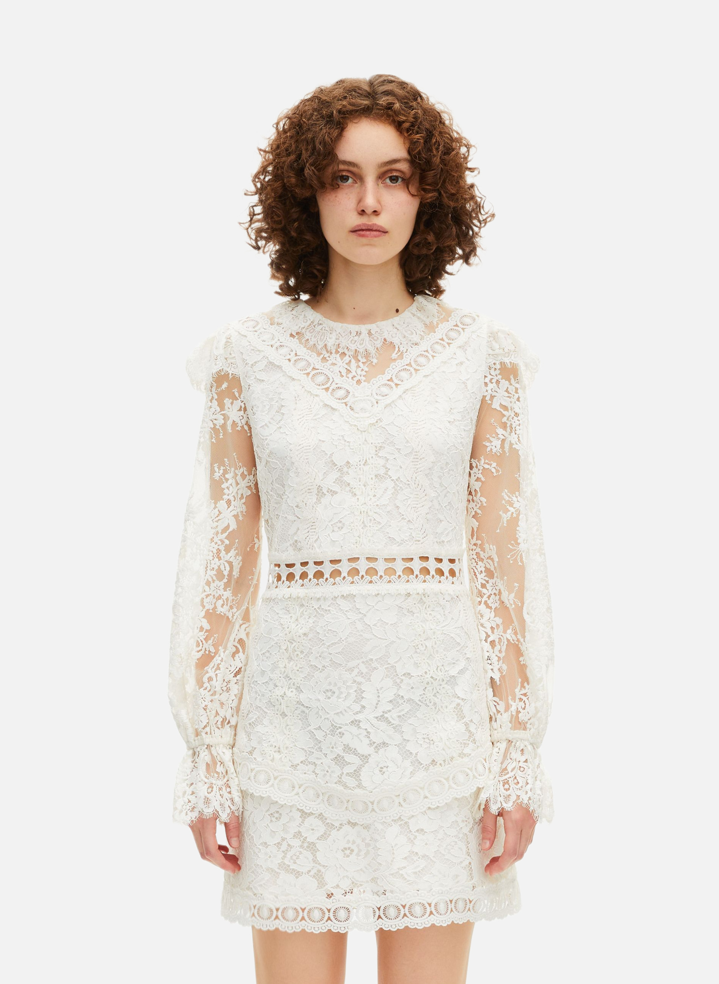 Lace dress THE KOOPLES Beige