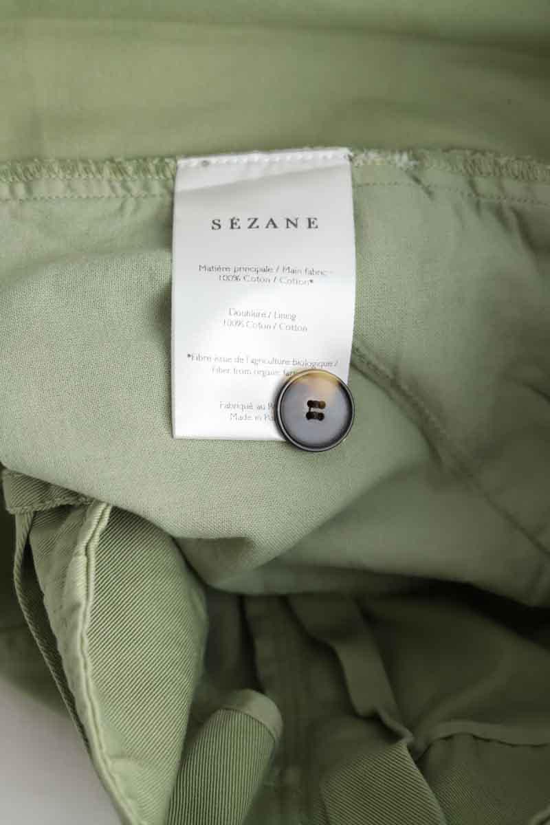 Cotton mini shorts SEZANE - Seconde main Khaki