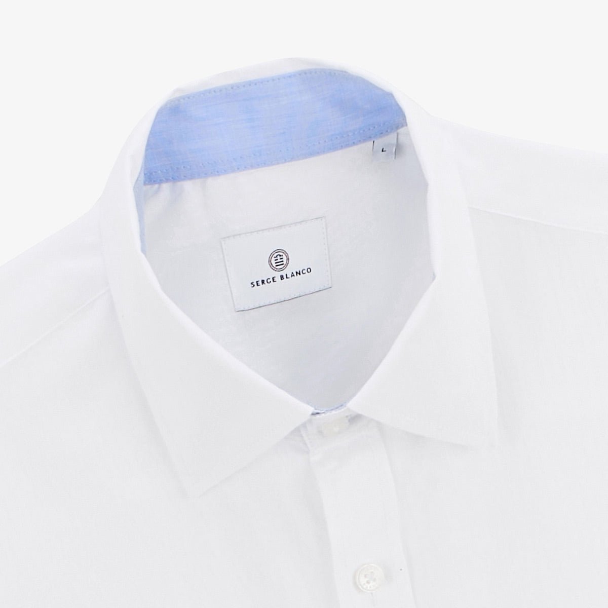 Long-sleeved cotton shirt SERGE BLANCO White