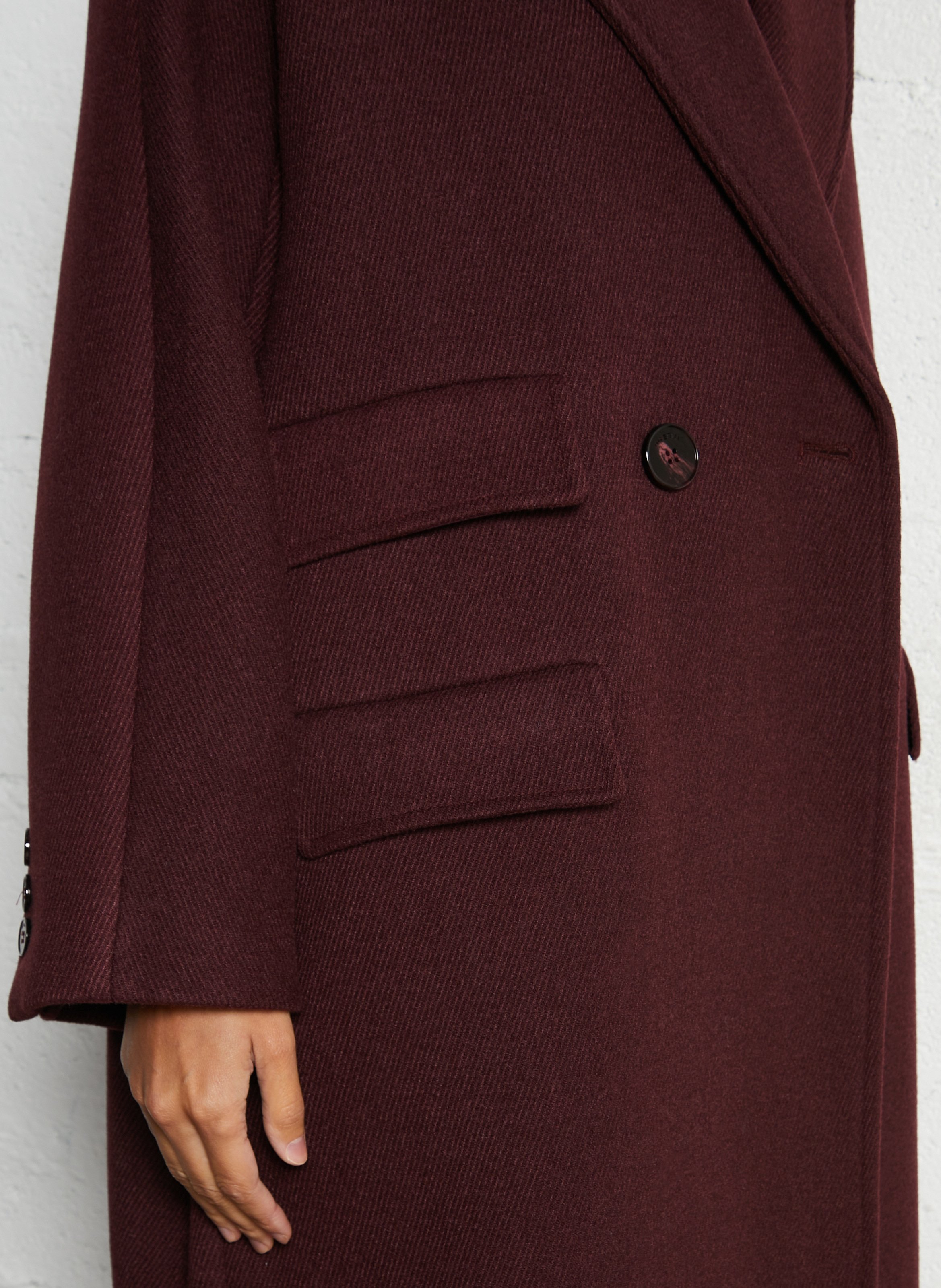 Manteau col tailleur  IMPERIAL Rouge