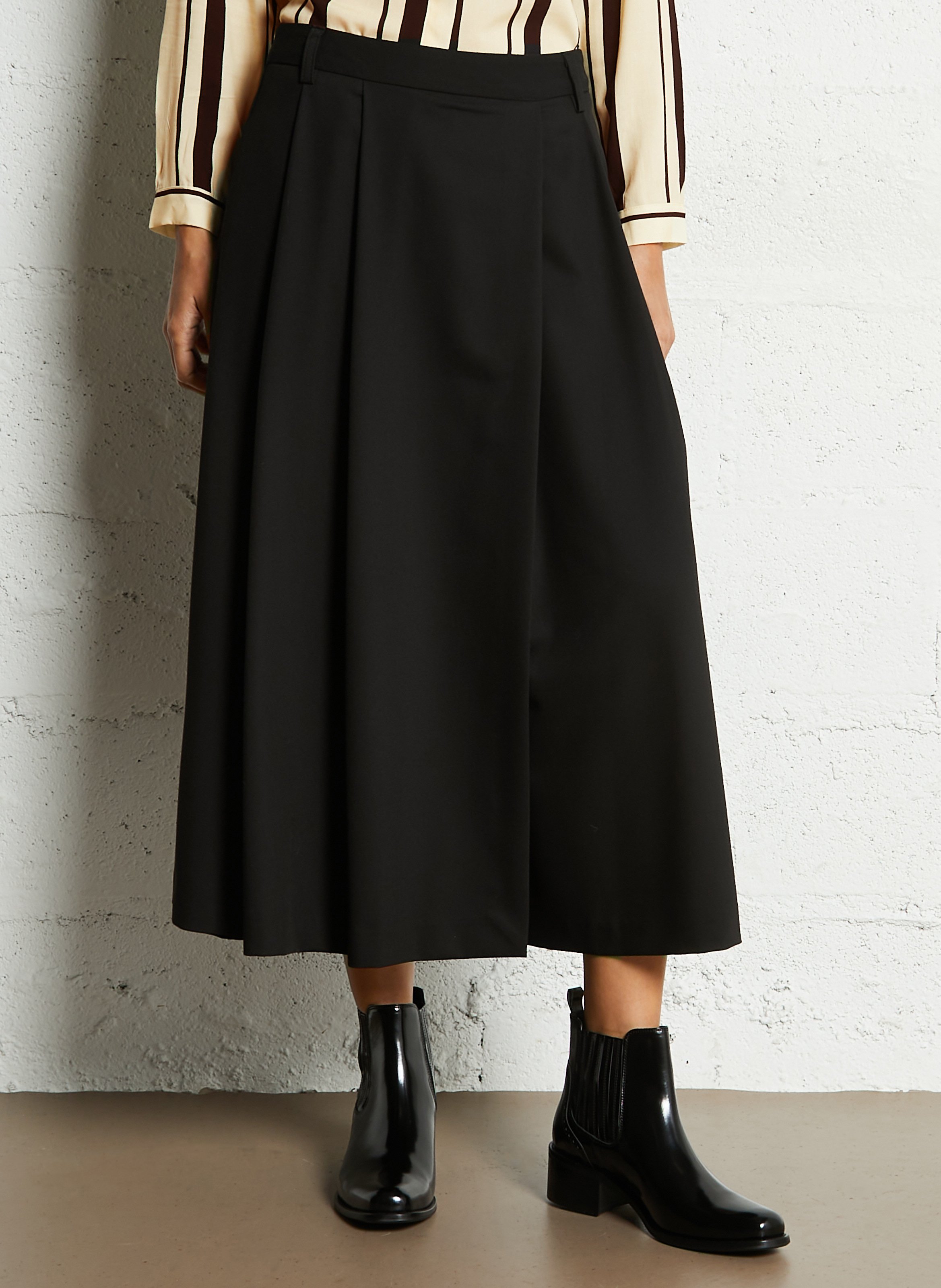 Bermuda jupe culotte à pinces uni  IMPERIAL