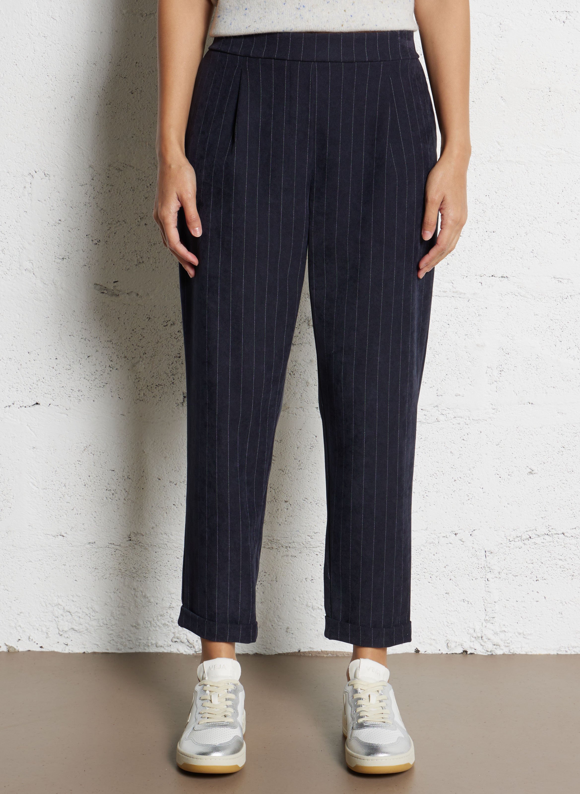 Pantaloln droit en velours PLEASE