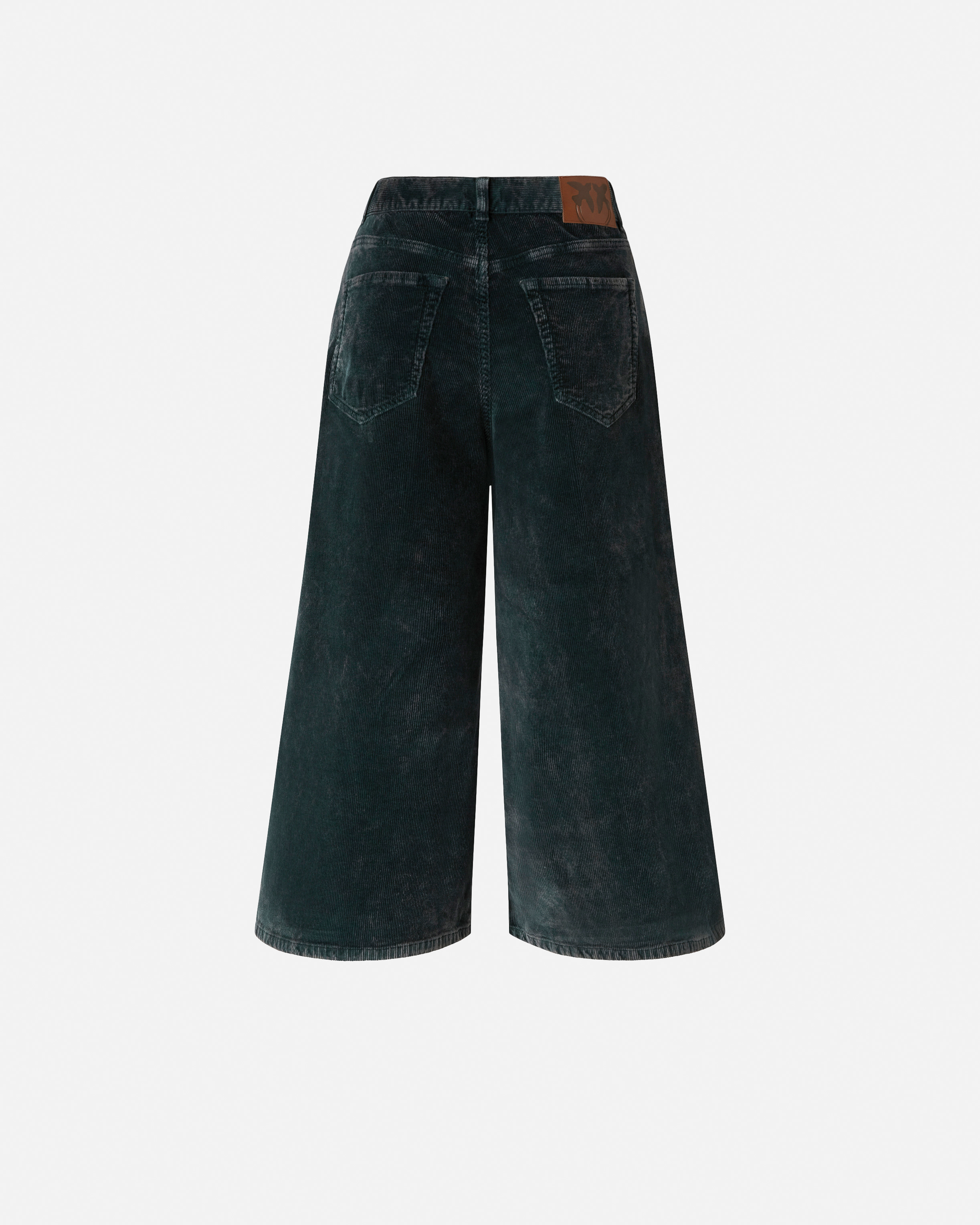 Long corduroy Bermuda shorts PINKO Green