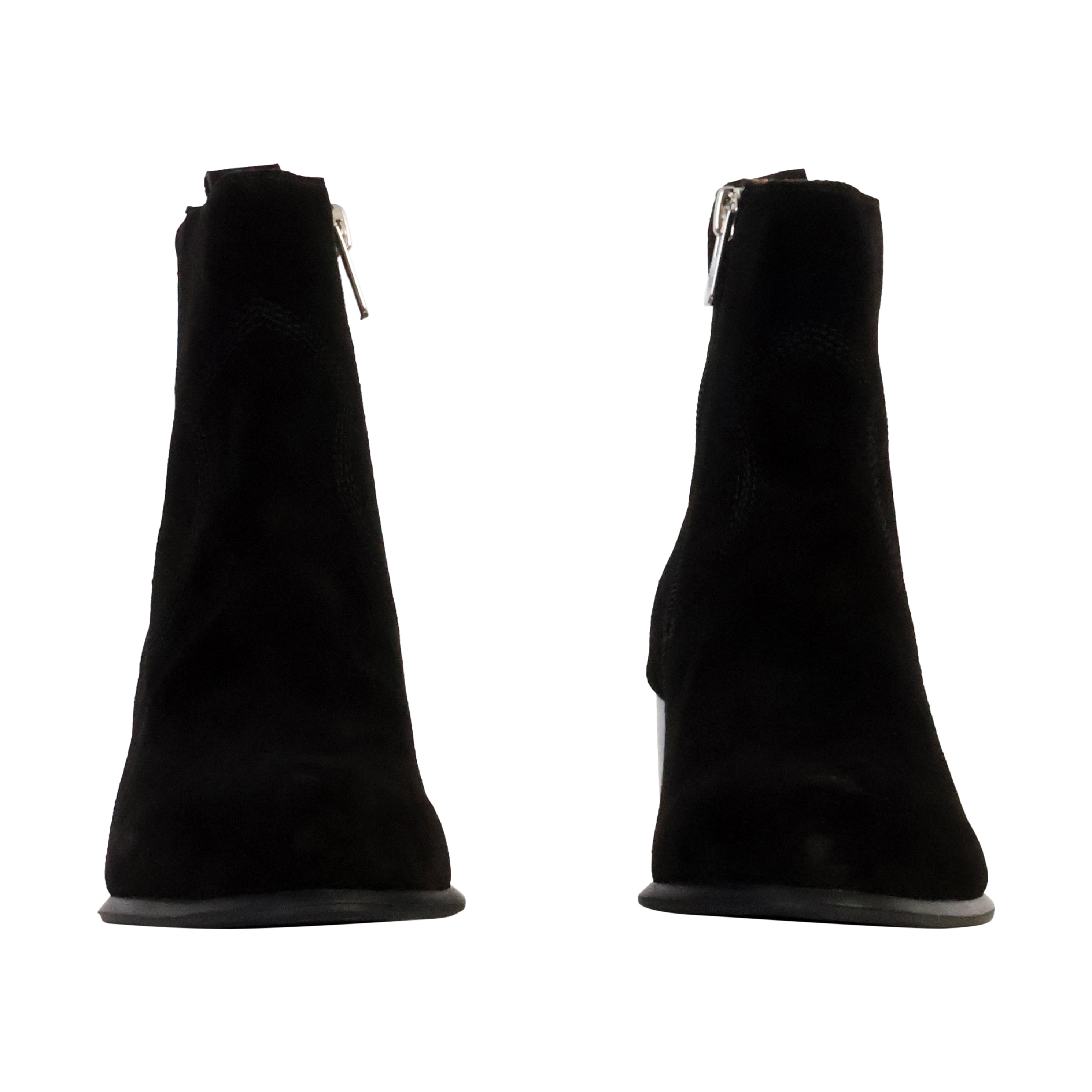 Aurelie leather heeled ankle boots Black