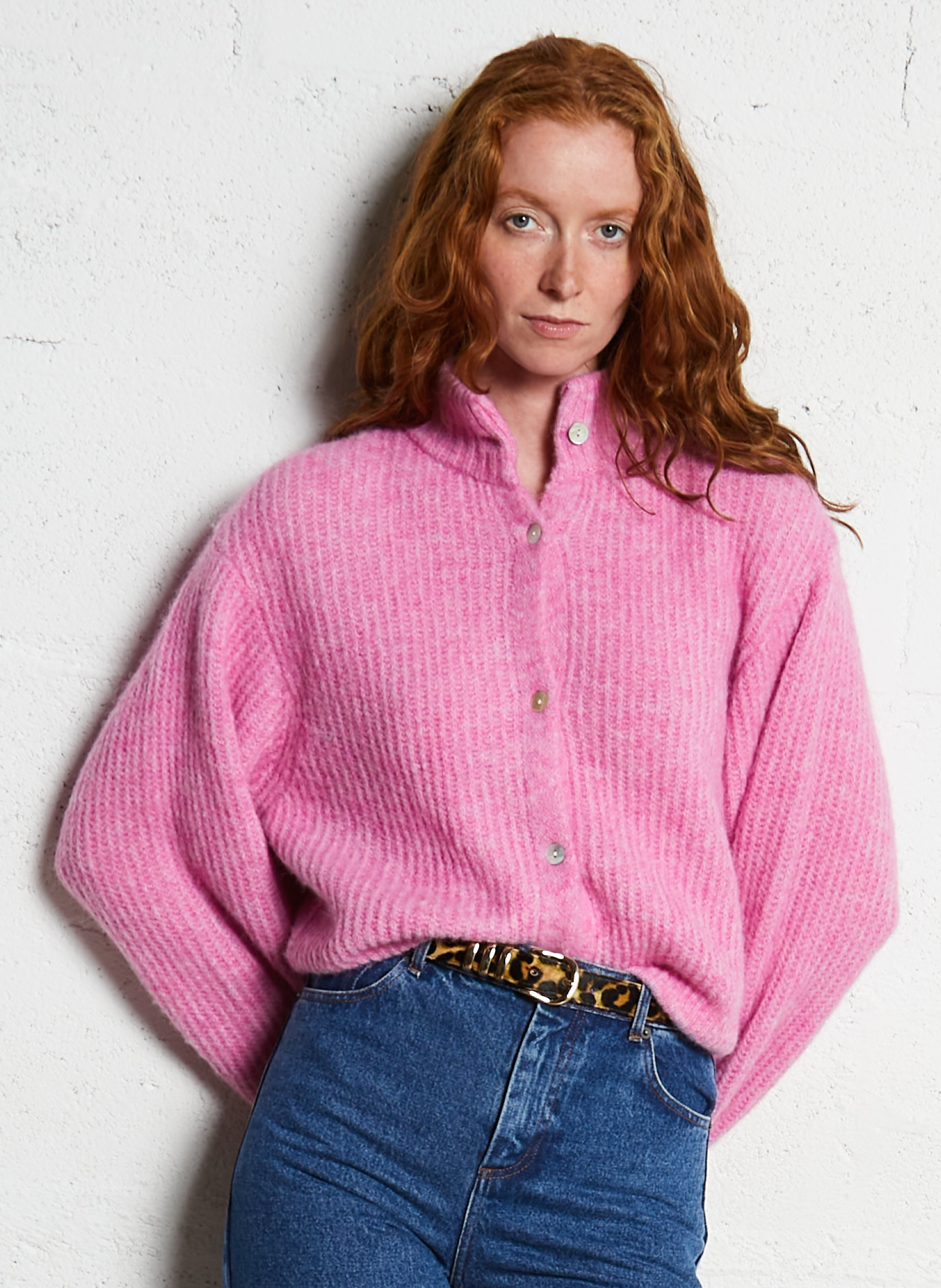 Armband aus Leder in Leoparden-Optik HERBERT FRERE SOEUR Schwarz