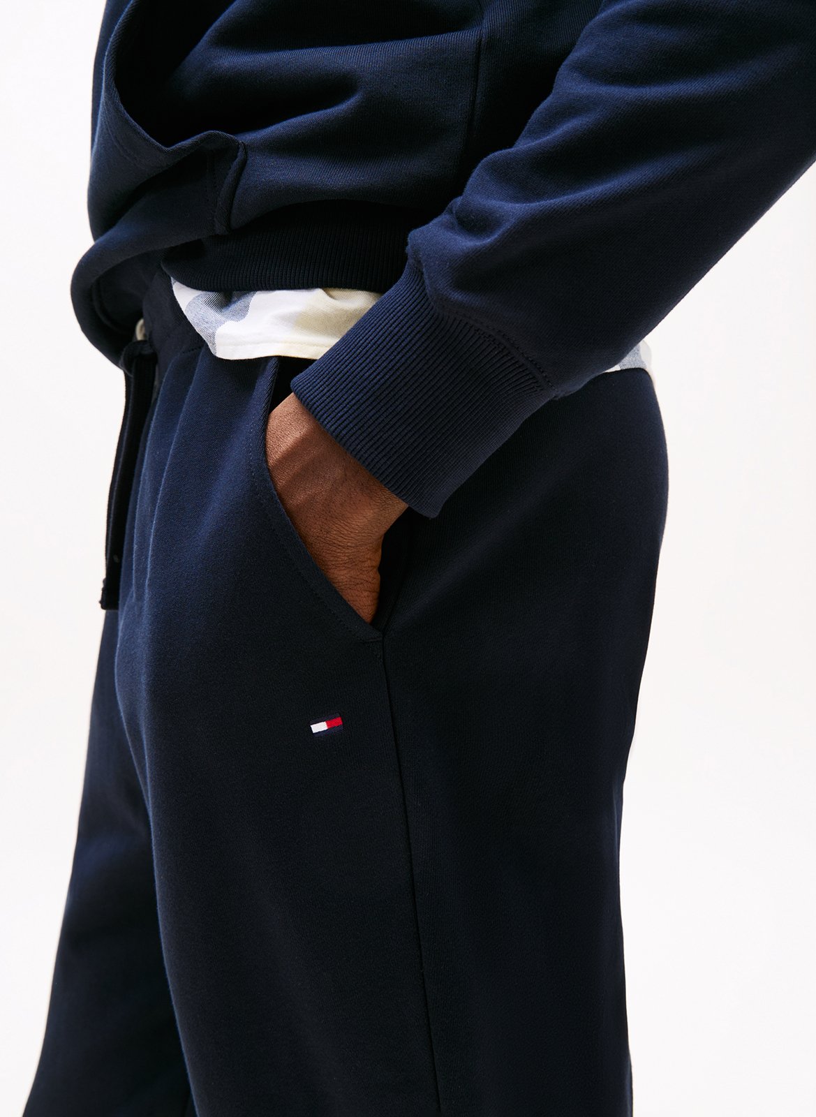 Straight cotton joggers TOMMY HILFIGER Blue