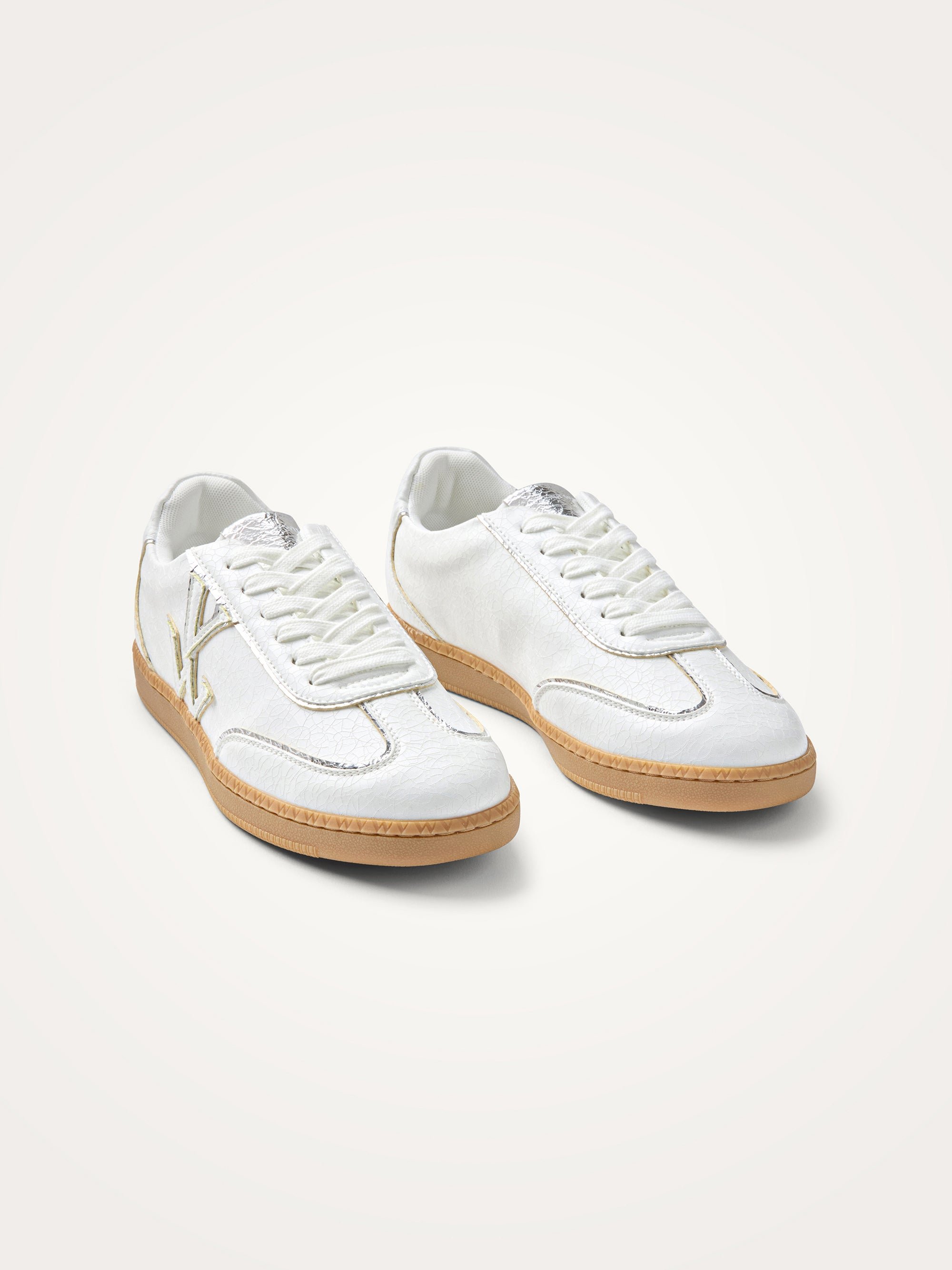 Sneakers with monogram on retro sole VANESSA WU White