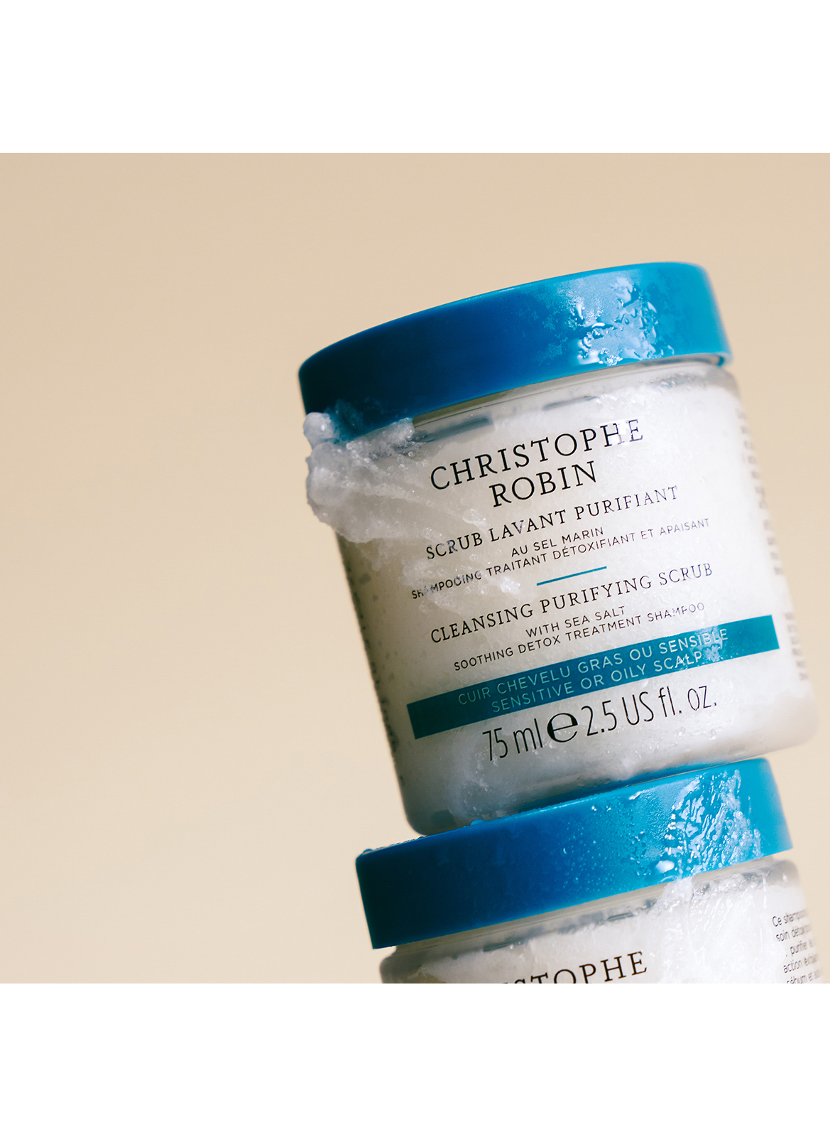 Reinigende scrub met zeezout CHRISTOPHE ROBIN No color