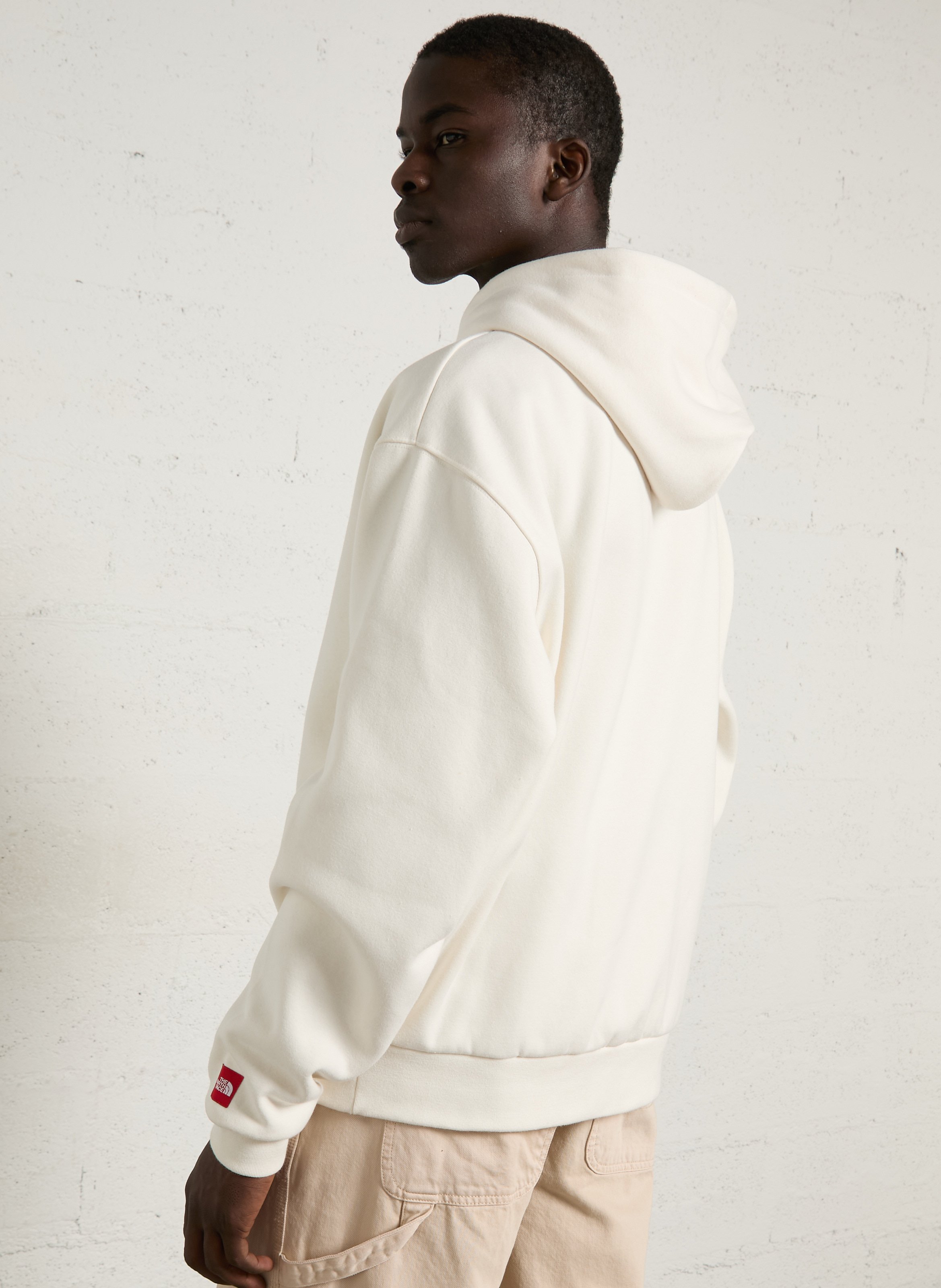 Loose-fit cotton-blend hoodie THE NORTH FACE White