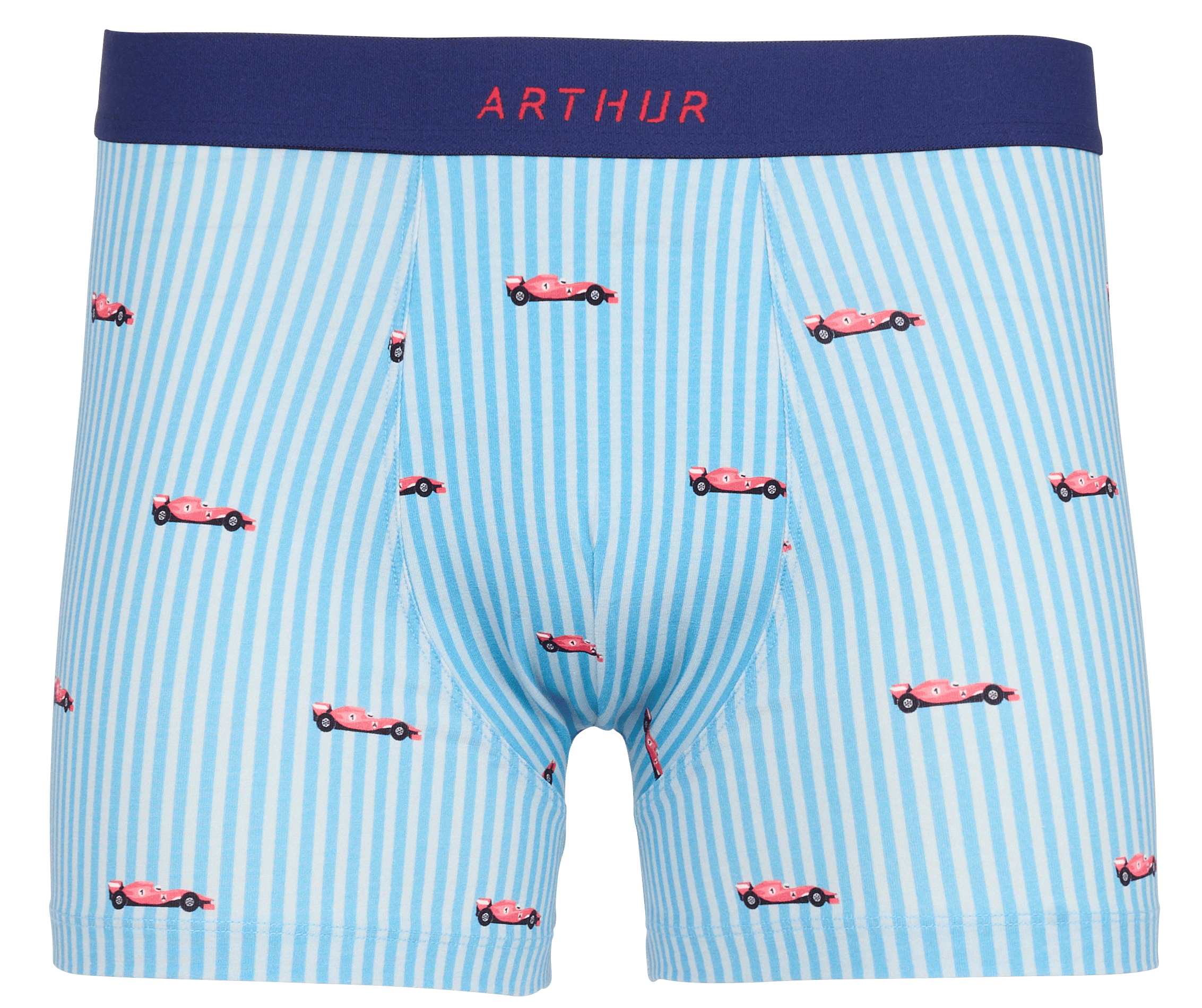 Boxershort met print | biokatoenblend ARTHUR Blauw