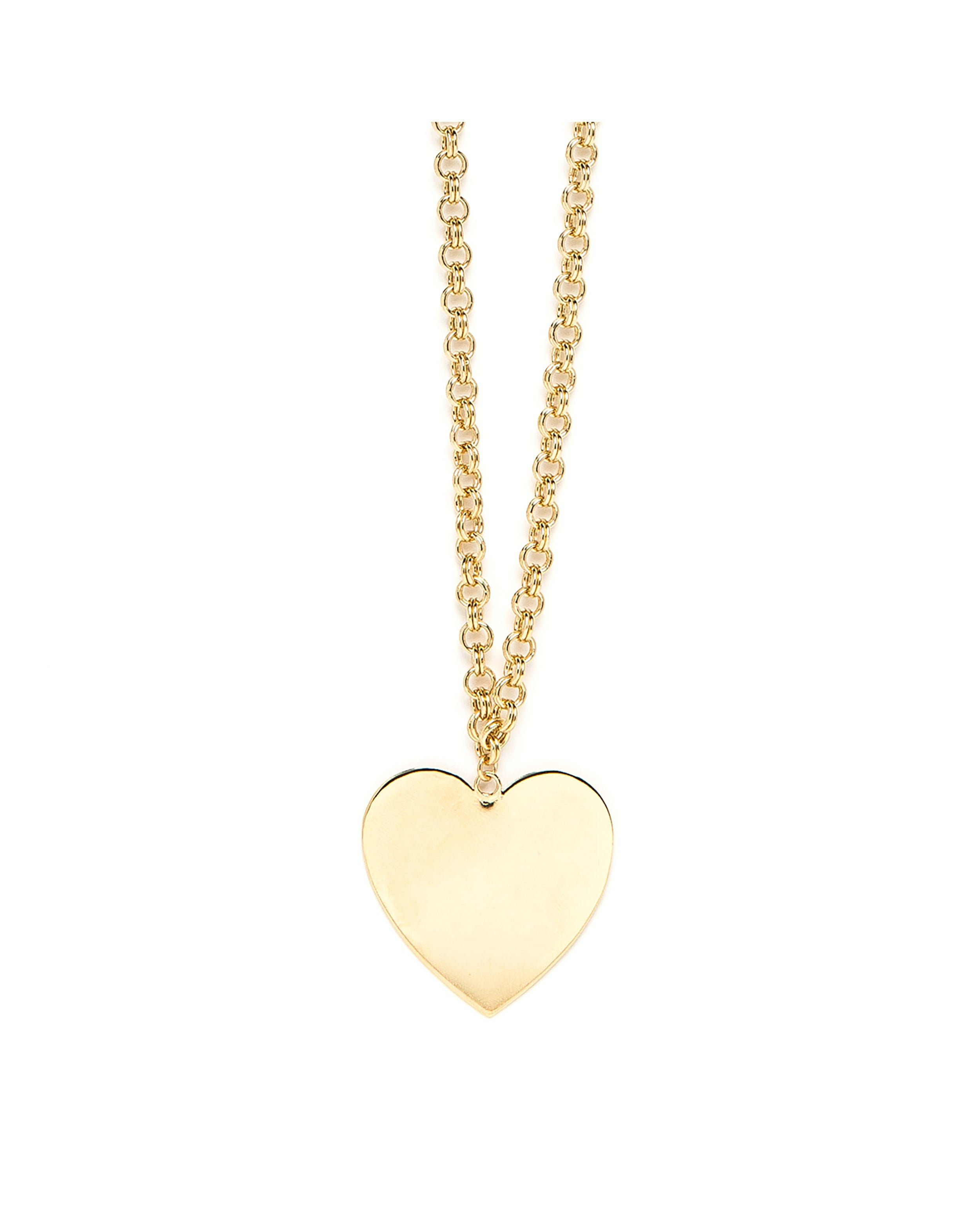 Silver-plated heart pendant MONSIEUR SIMONE