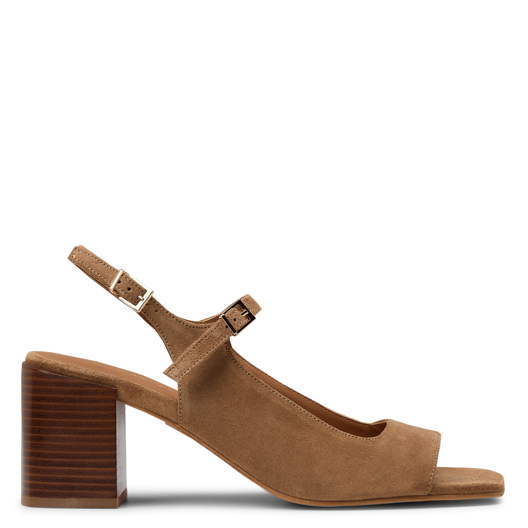 Sandales hautes en cuir velours MELLOW YELLOW Beige