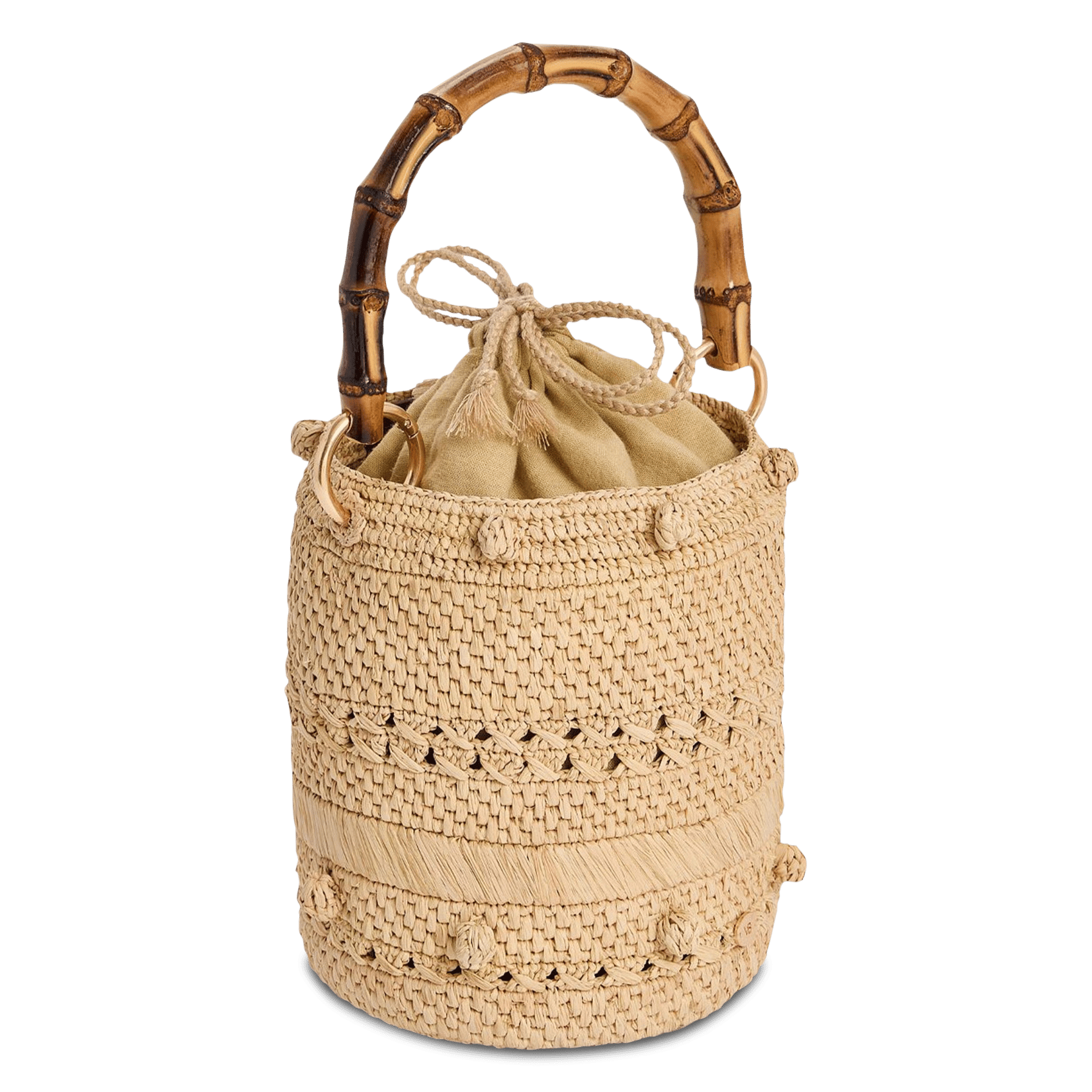 Panier en raphia VANESSA BRUNO Beige