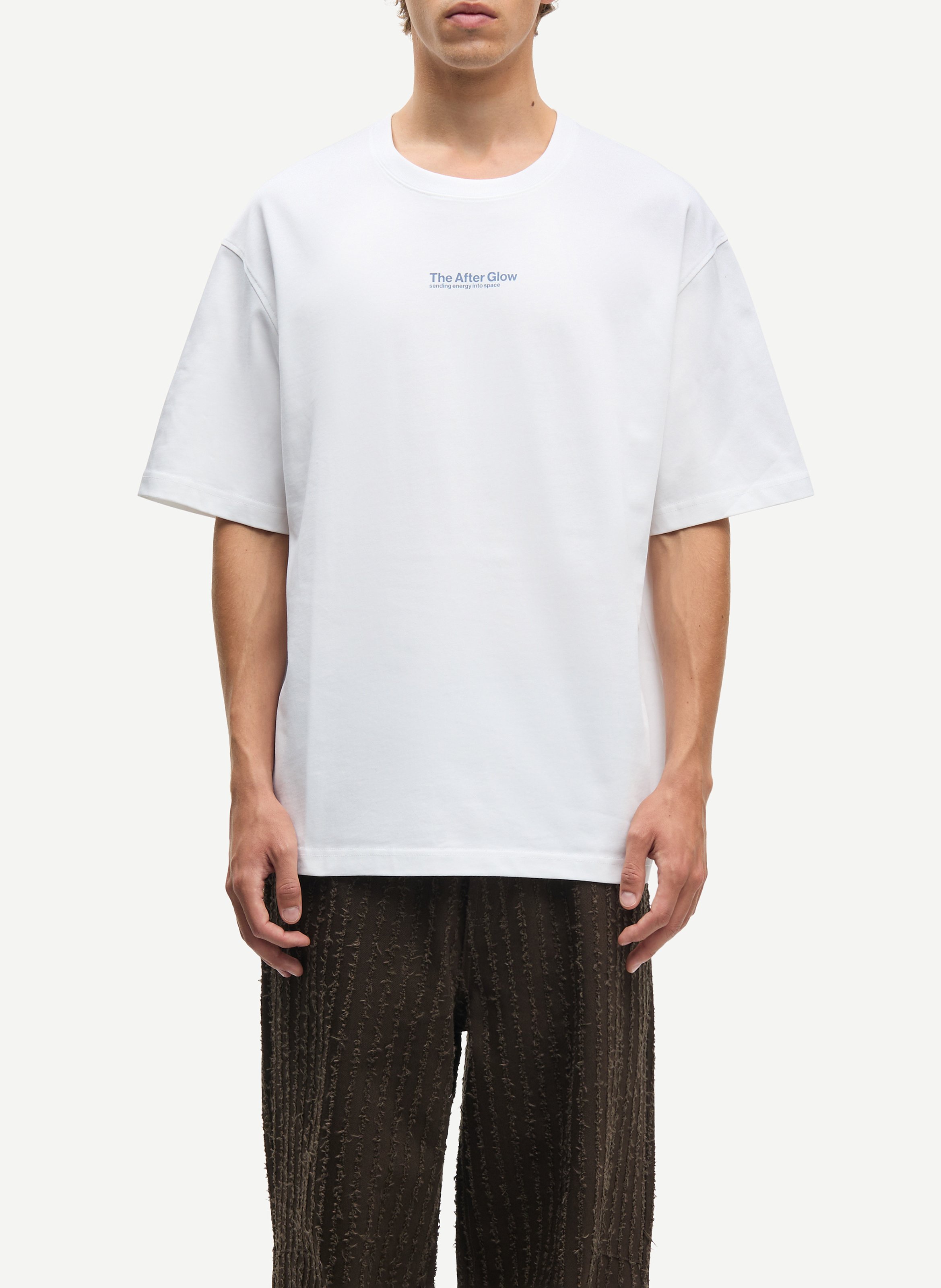 Oversized round neck organic cotton t-shirt SAMSOE SAMSOE Black