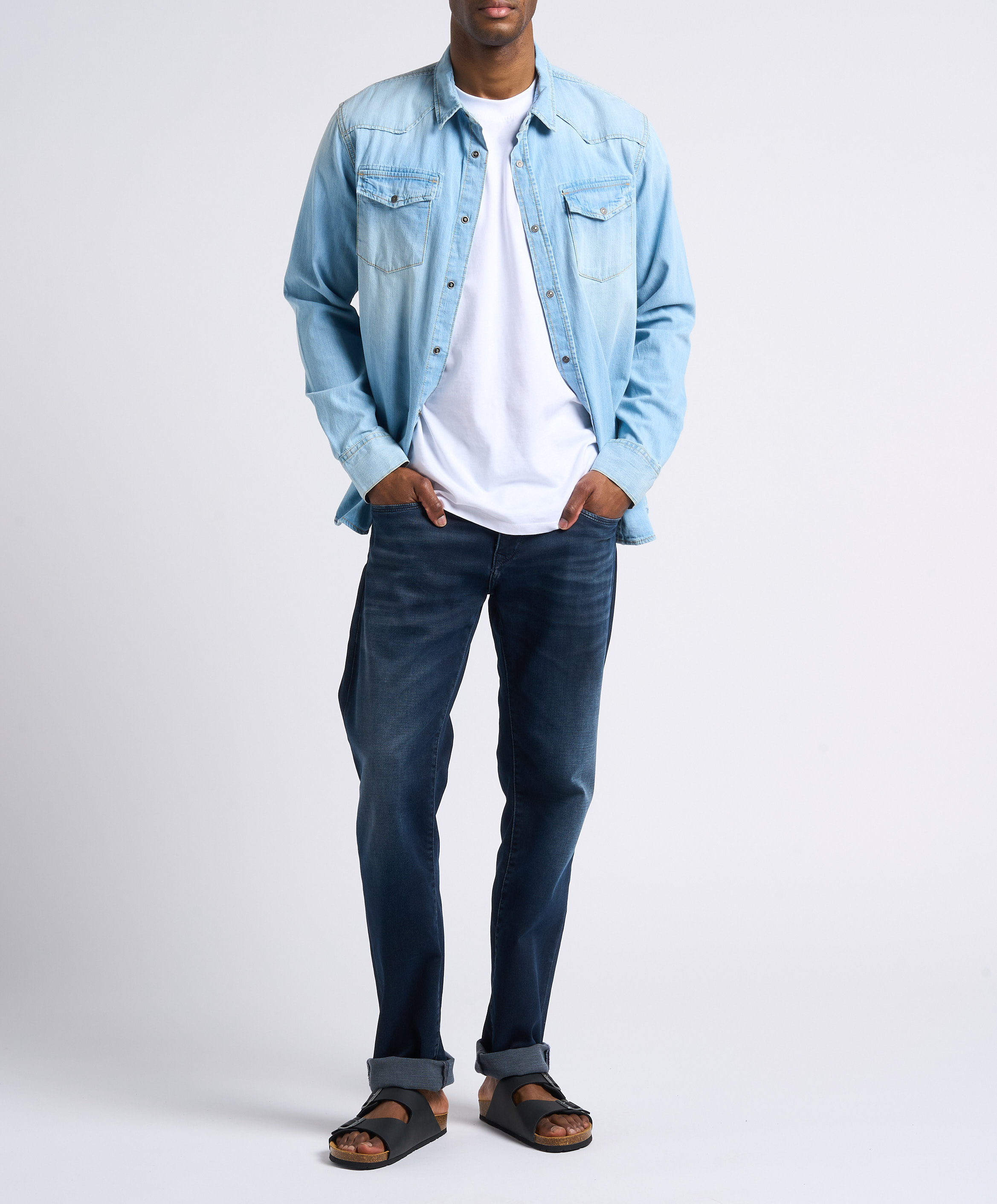 Sandales plates à boucles PEPE JEANS Noir