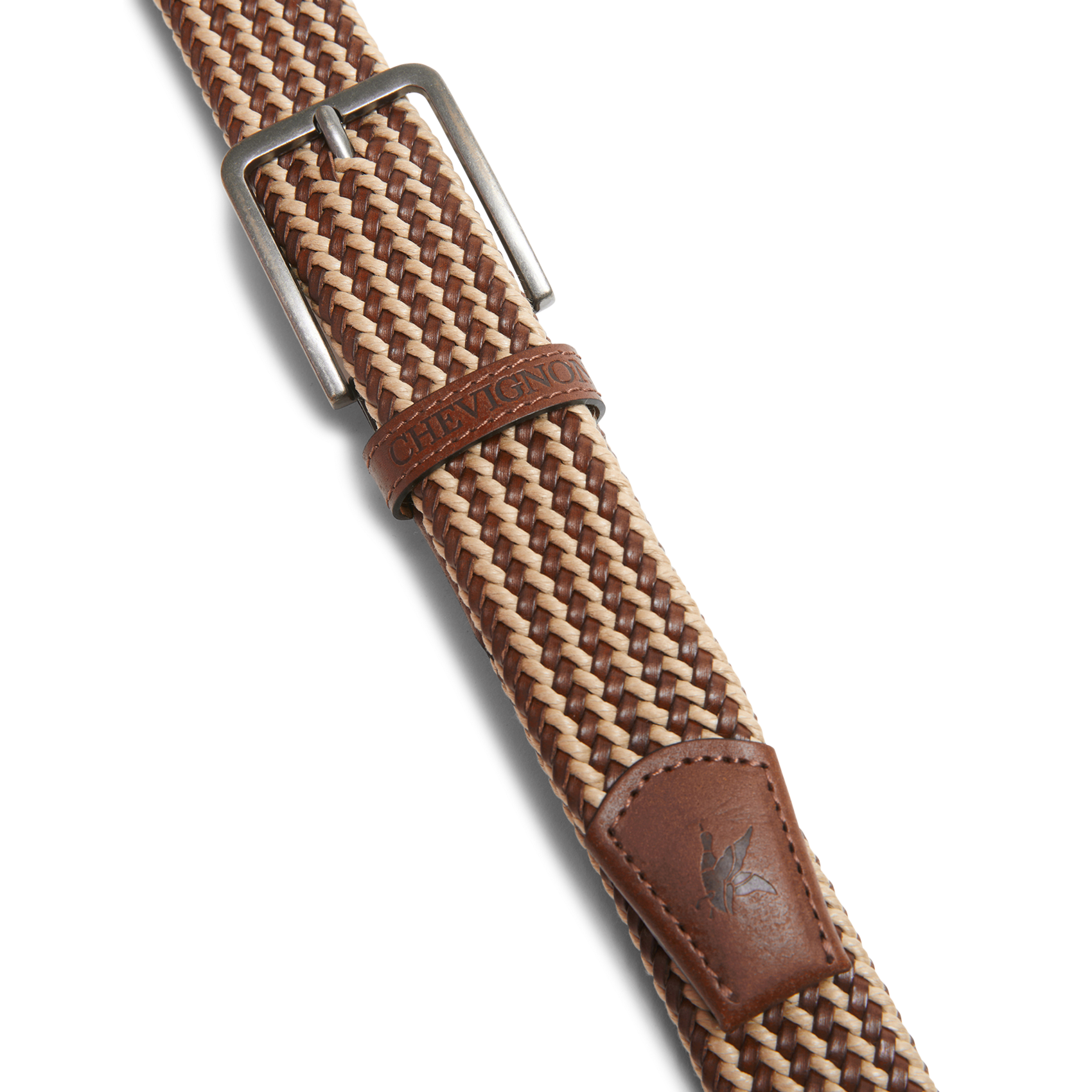Riem met gevlochten koord CHEVIGNON Bruin