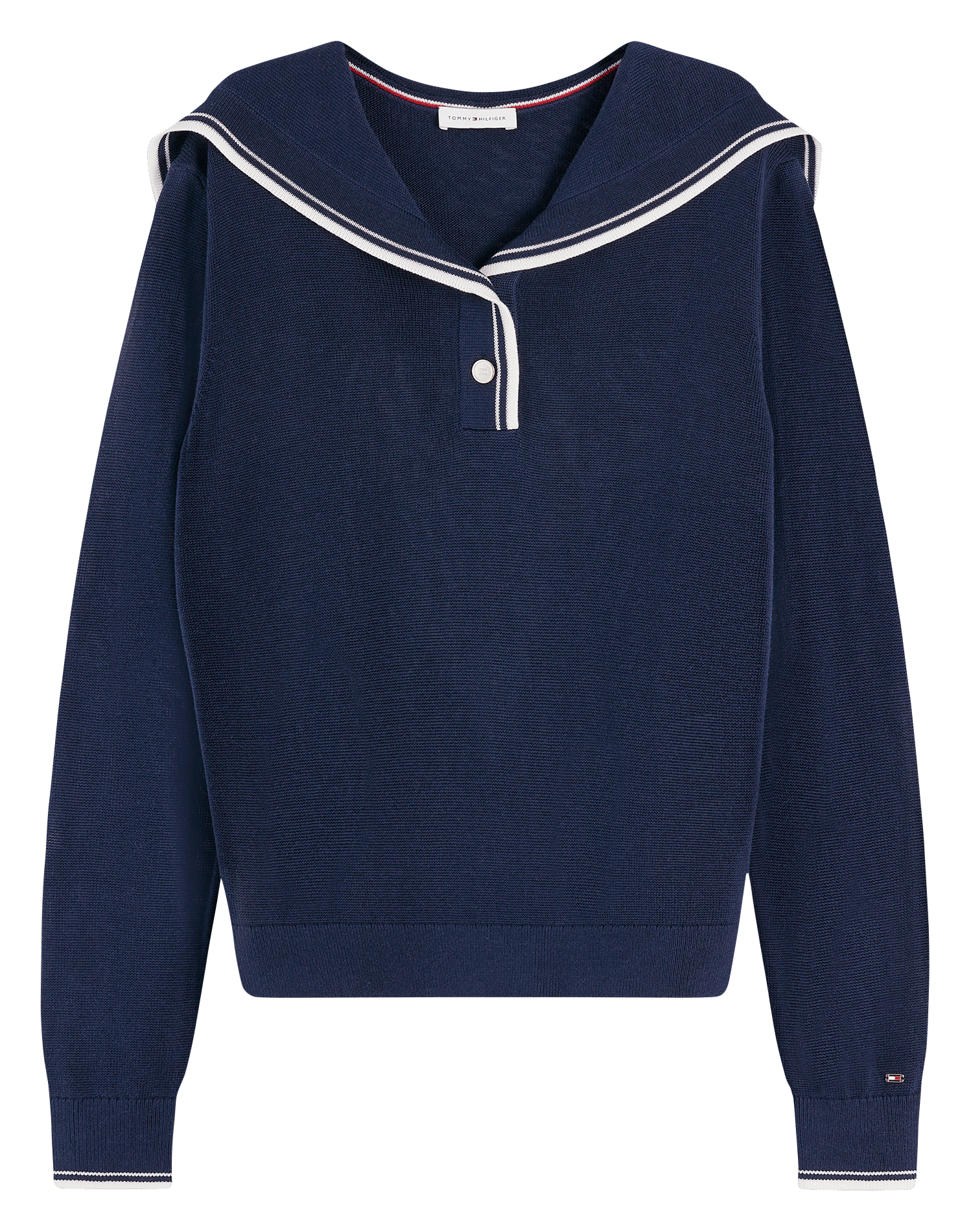 Gerade geschnittene umgeschlagene Hose TOMMY HILFIGER Blau