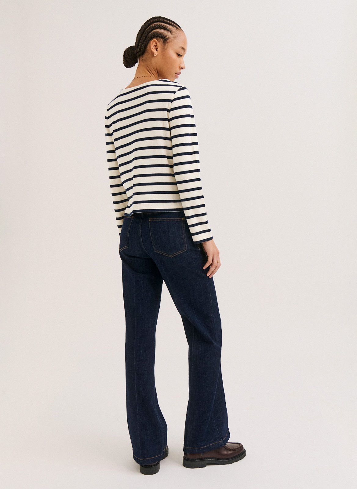 Regular-fit, katoenen T-shirt met ronde hals PABLO Blauw