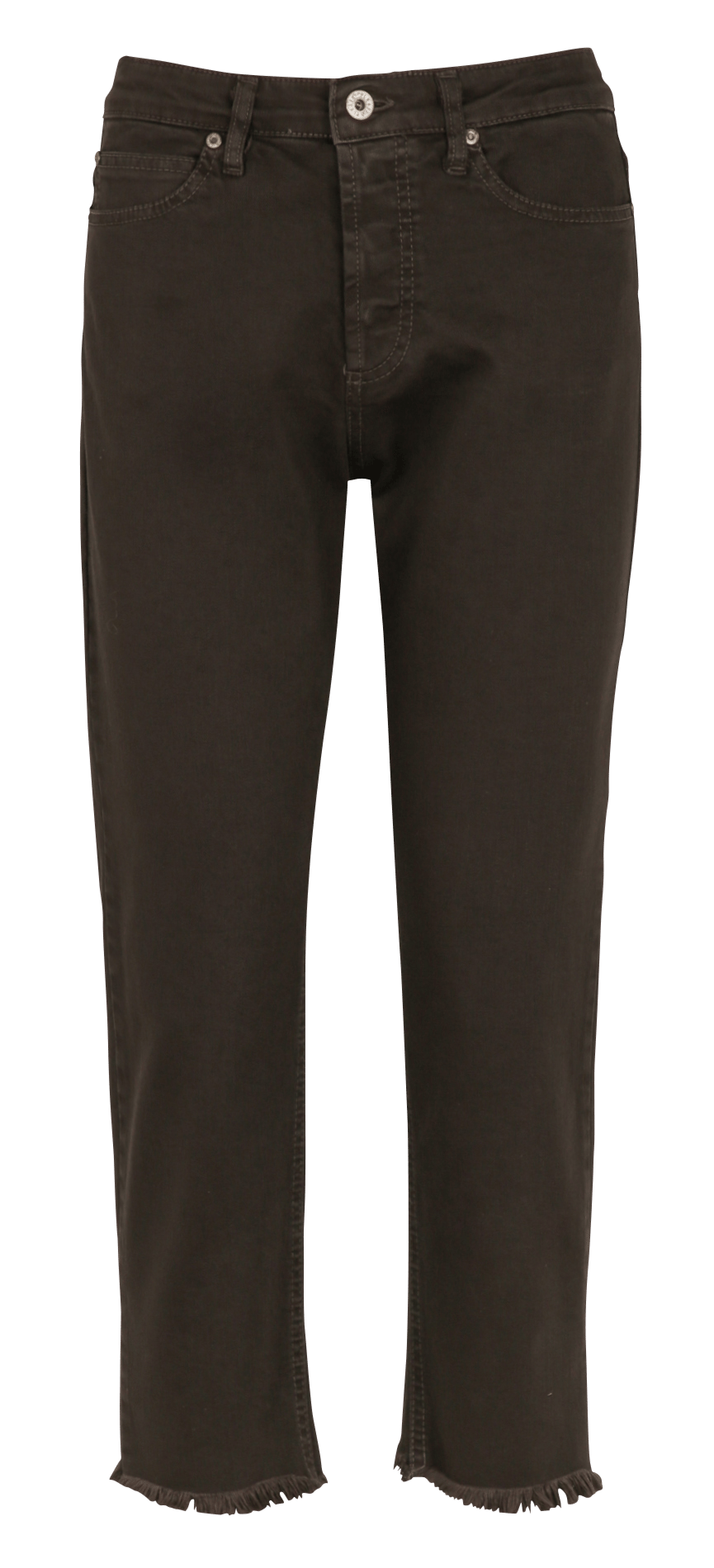 Girlfriend Jeans aus Baumwoll-Mix PLEASE Braun